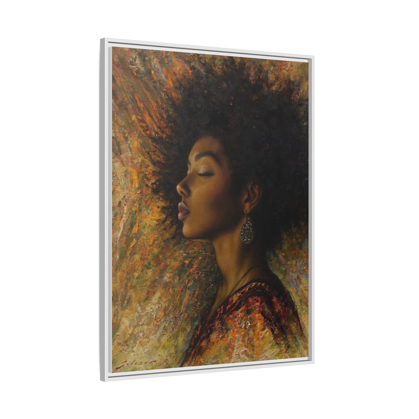 Zuri (Beautiful in Swahili) Canvas Print-Framed