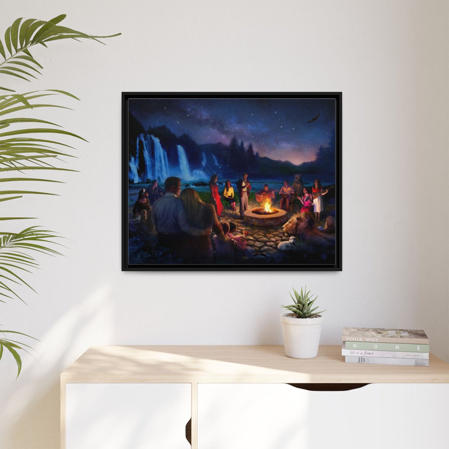 Night Music- Framed canvas print