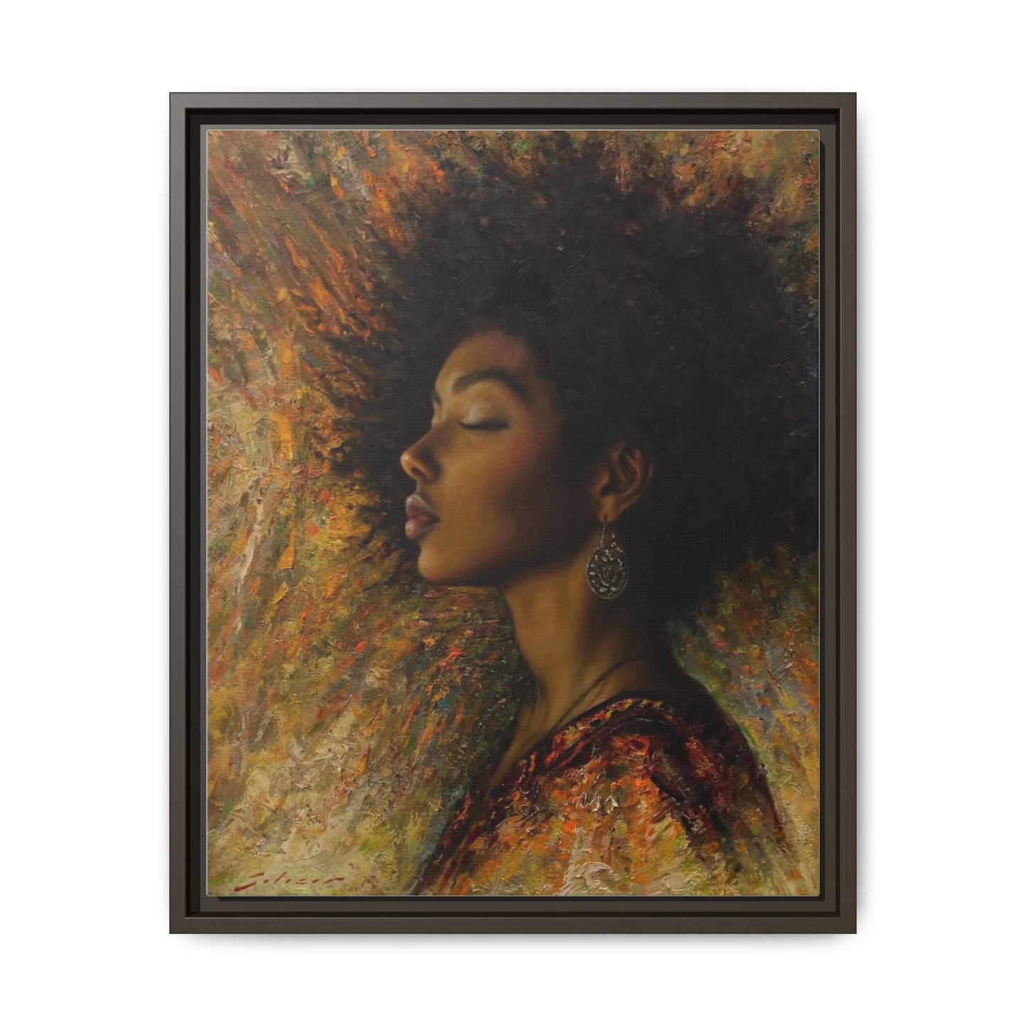 Zuri (Beautiful in Swahili) Canvas Print-Framed