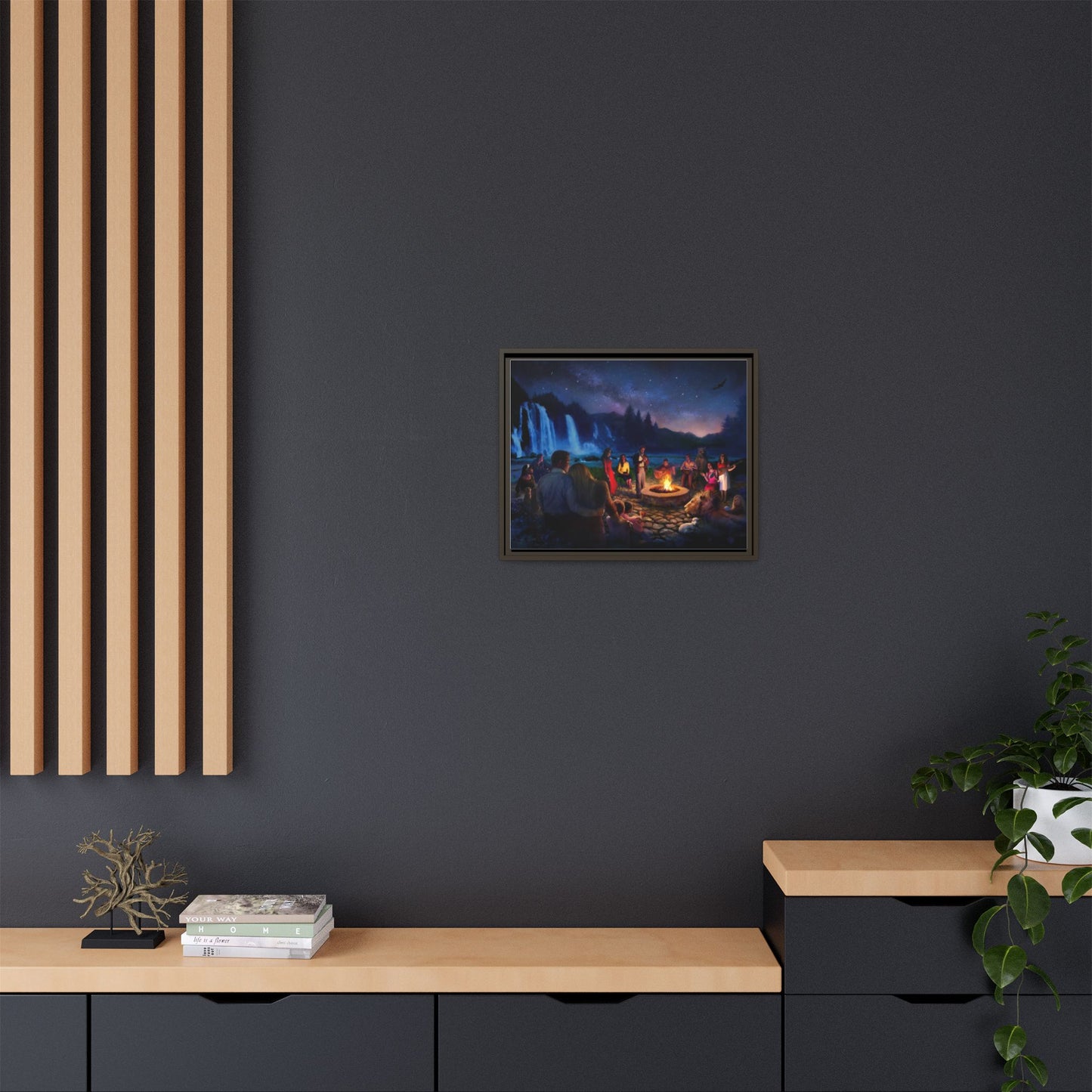 Night Music- Framed canvas print