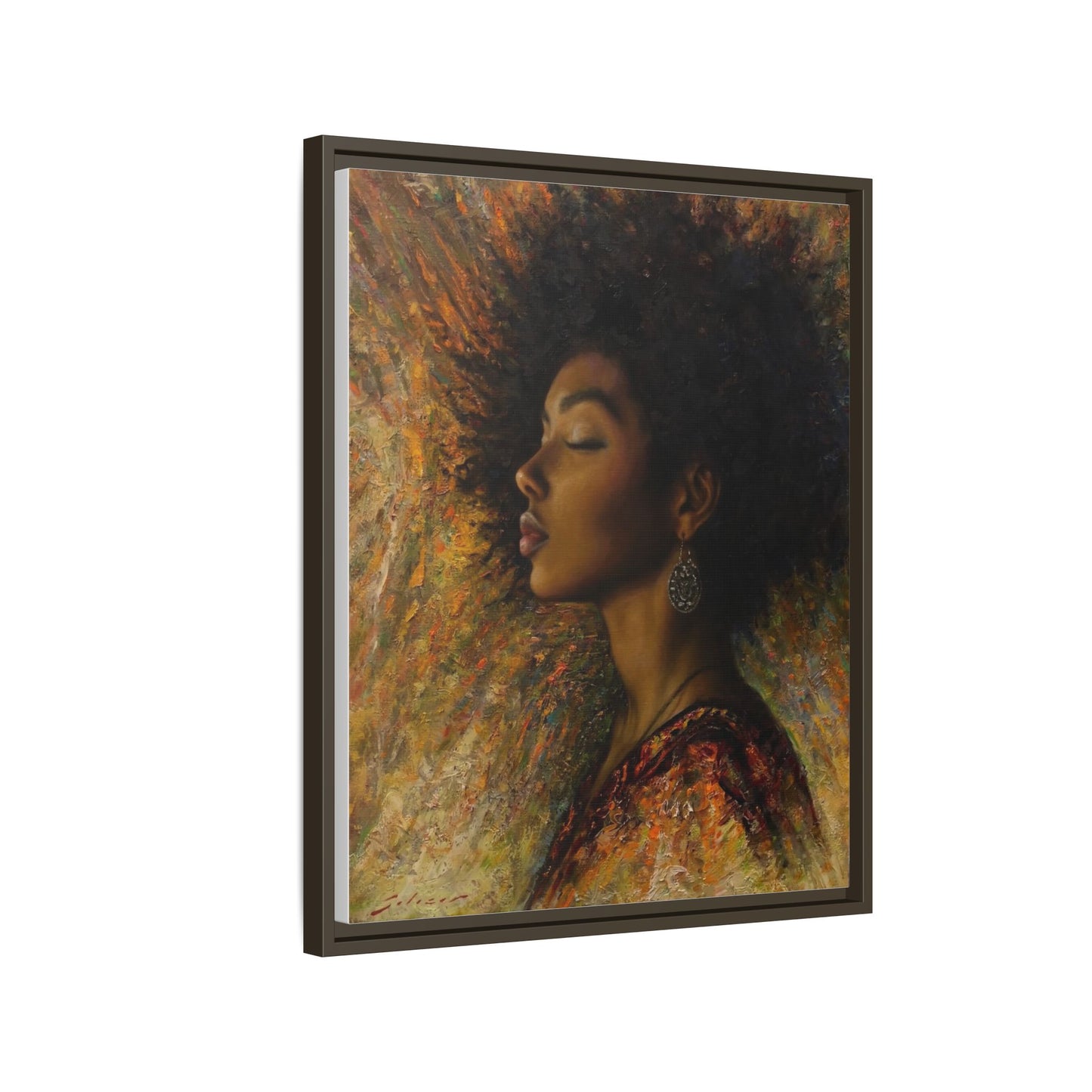 Zuri (Beautiful in Swahili) Canvas Print-Framed