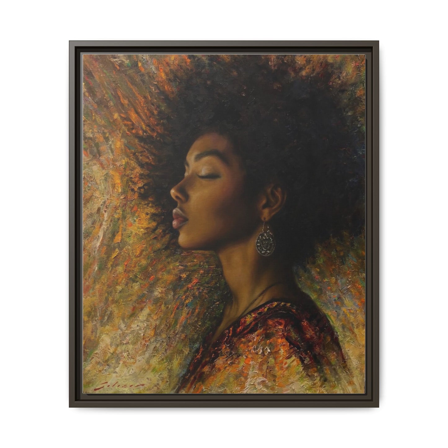 Zuri (Beautiful in Swahili) Canvas Print-Framed