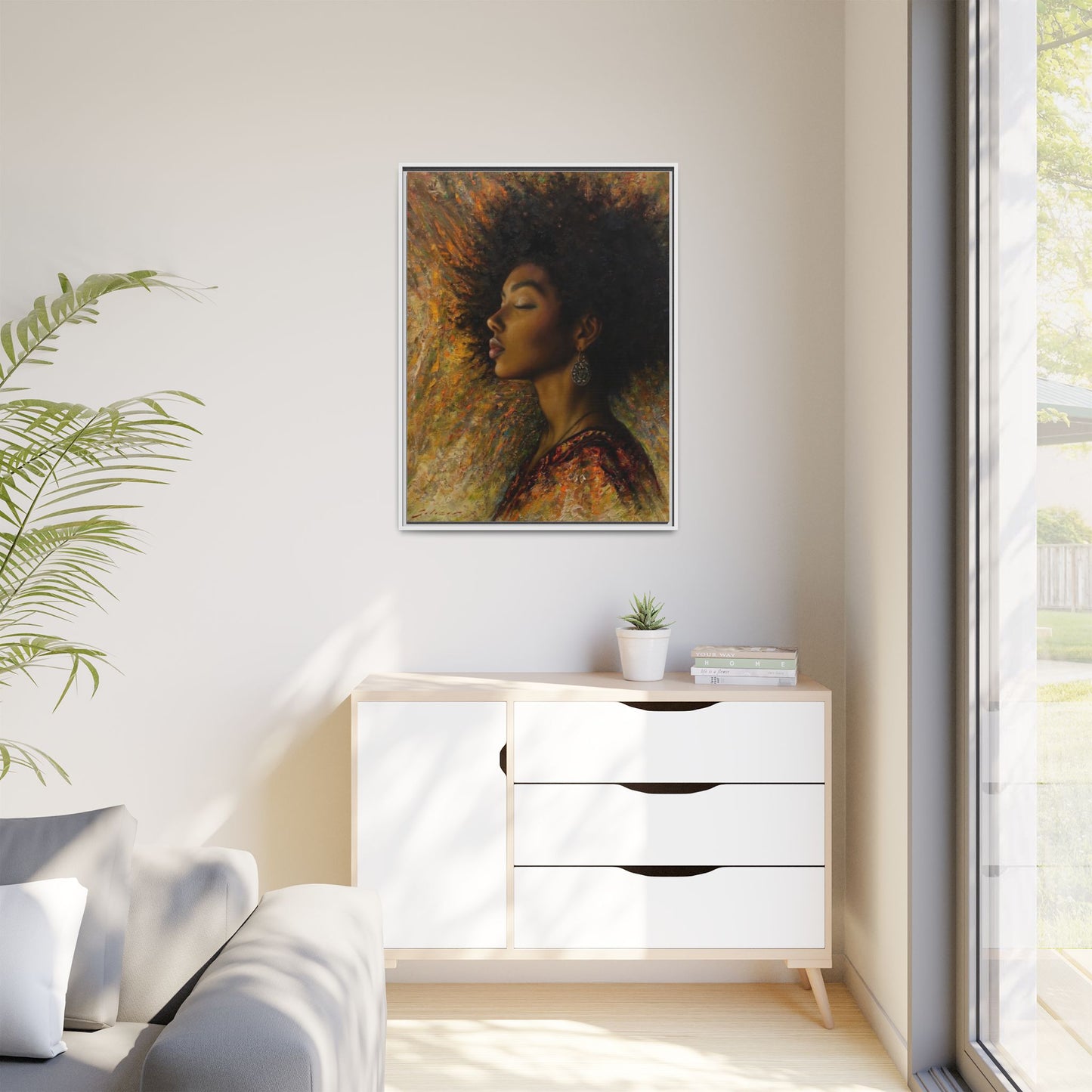 Zuri (Beautiful in Swahili) Canvas Print-Framed