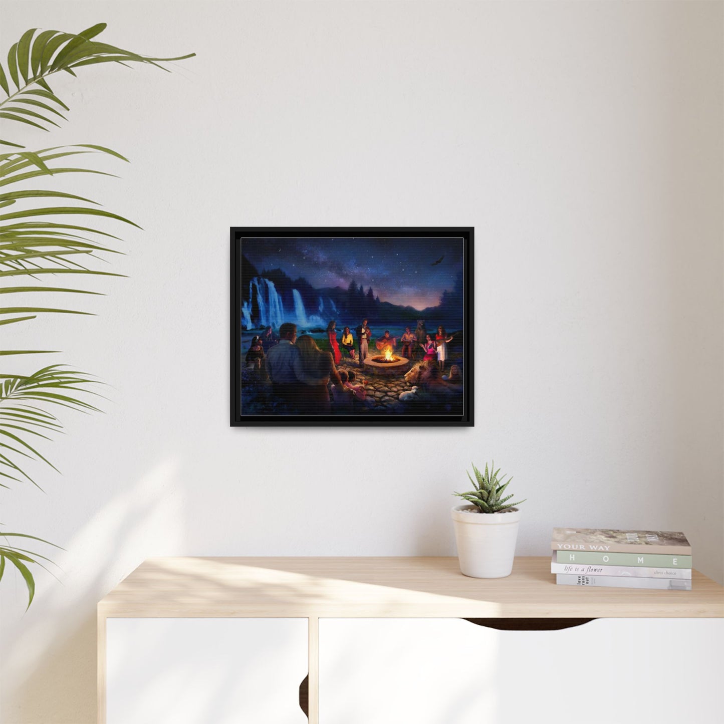 Night Music- Framed canvas print