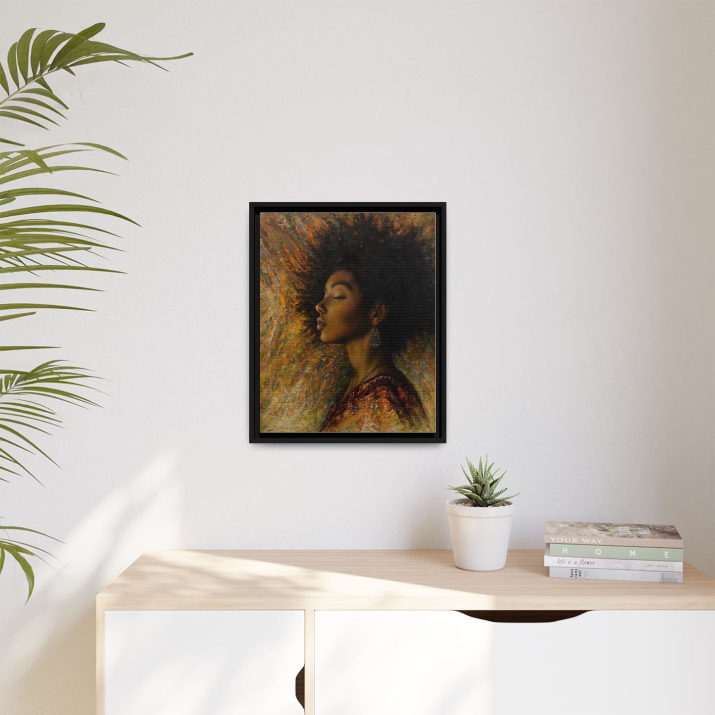 Zuri (Beautiful in Swahili) Canvas Print-Framed