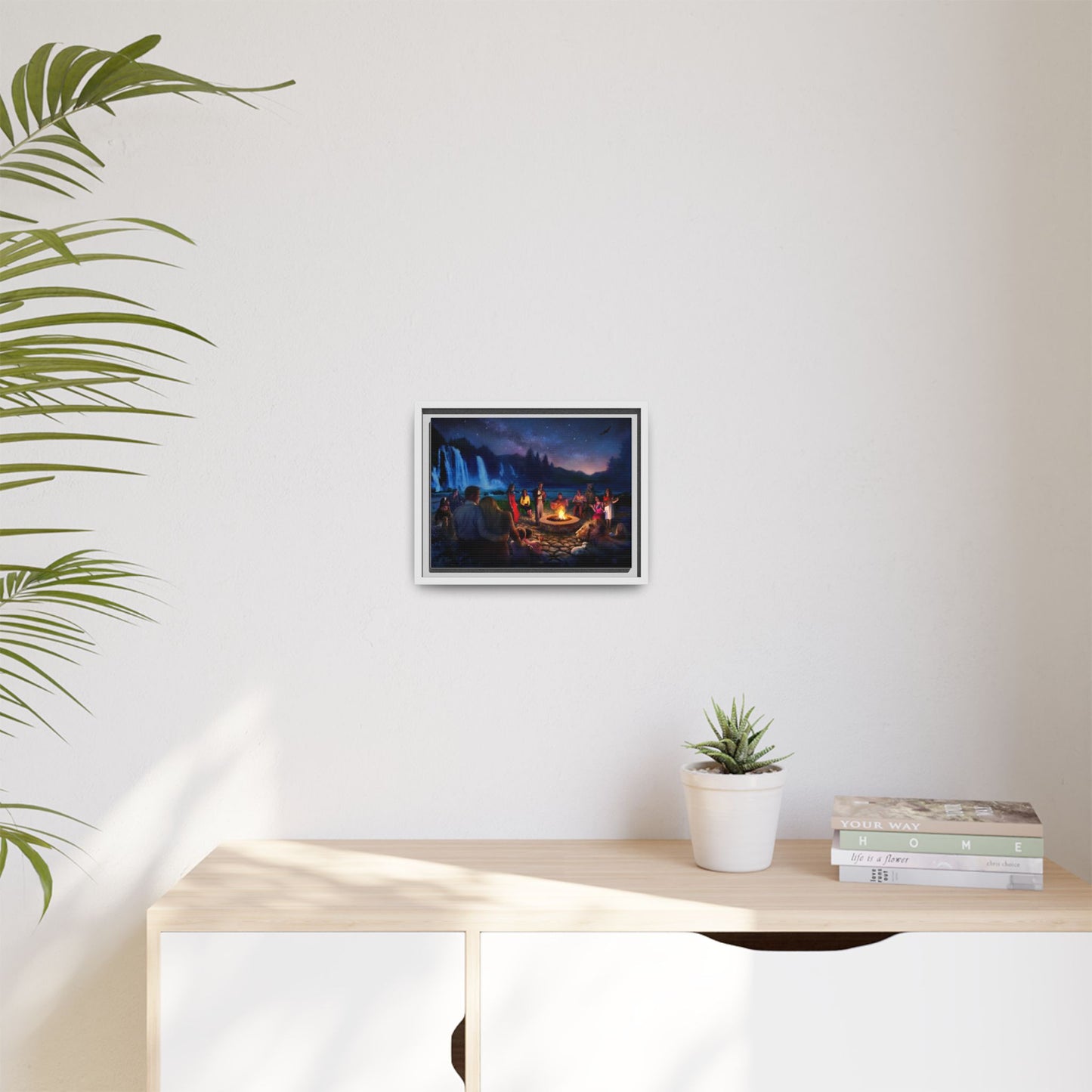 Night Music- Framed canvas print