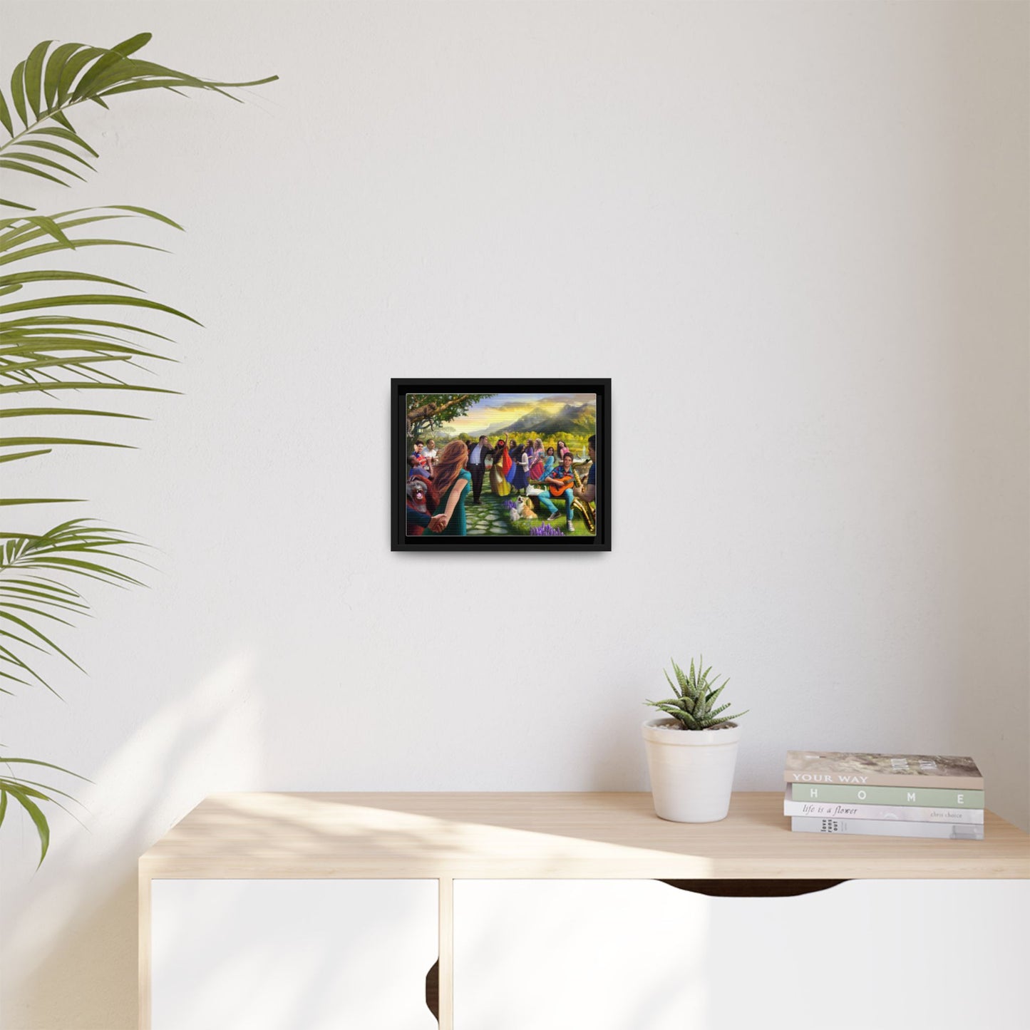 Let There Be Music! Matte Canvas, Framed (Multi-color)