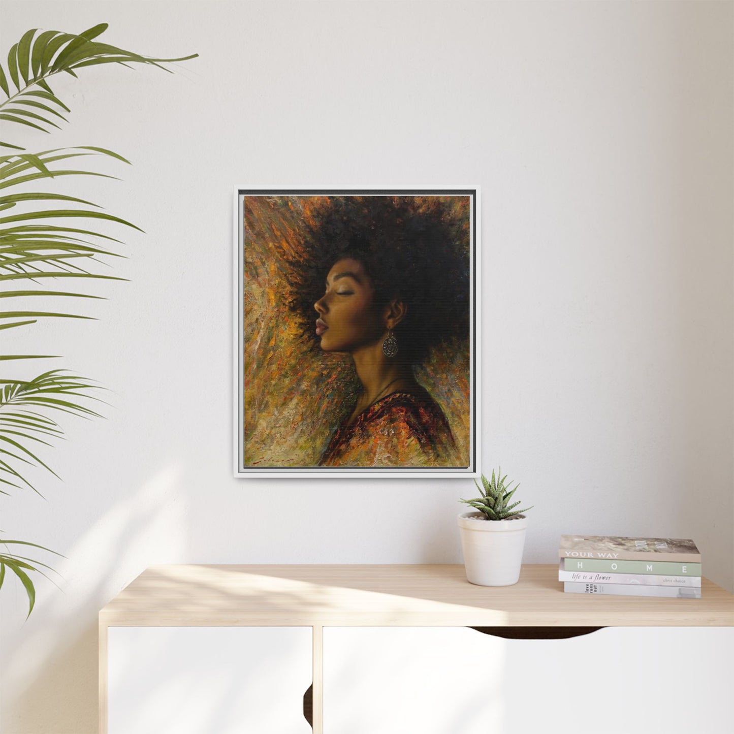 Zuri (Beautiful in Swahili) Canvas Print-Framed