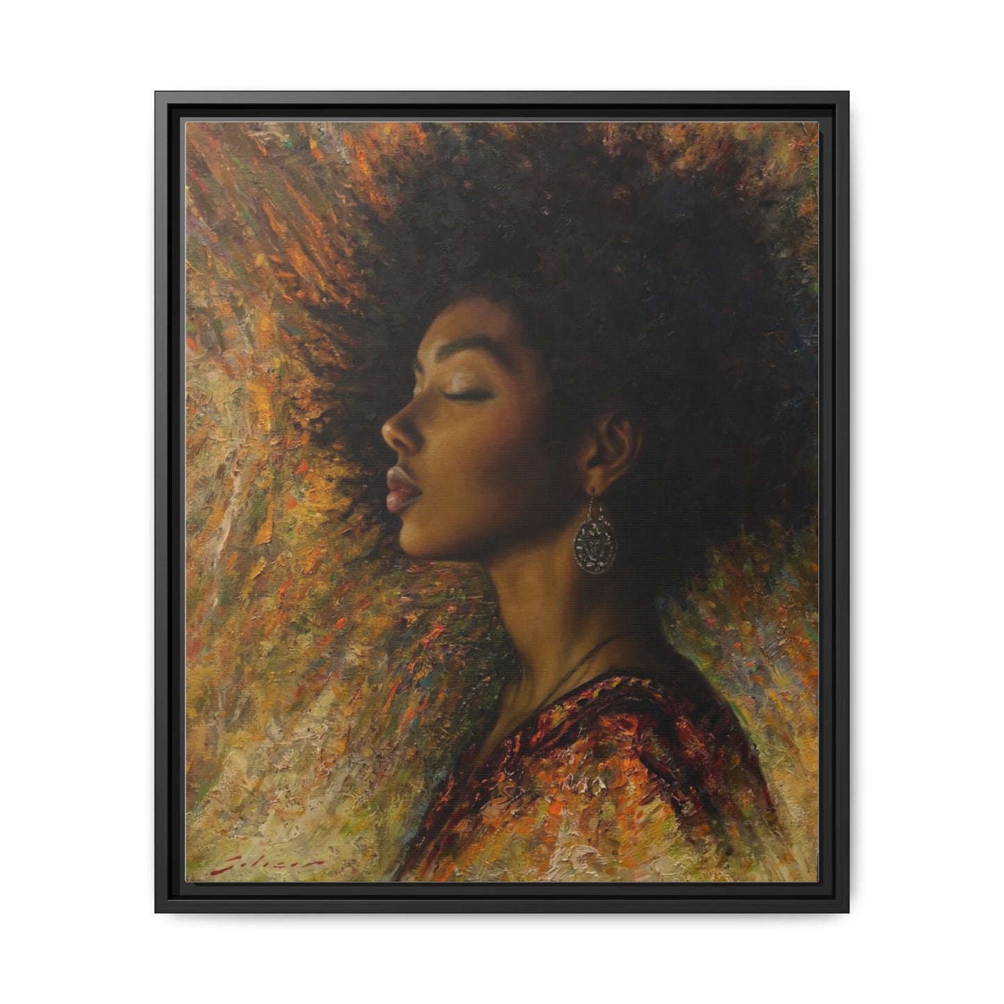 Zuri (Beautiful in Swahili) Canvas Print-Framed