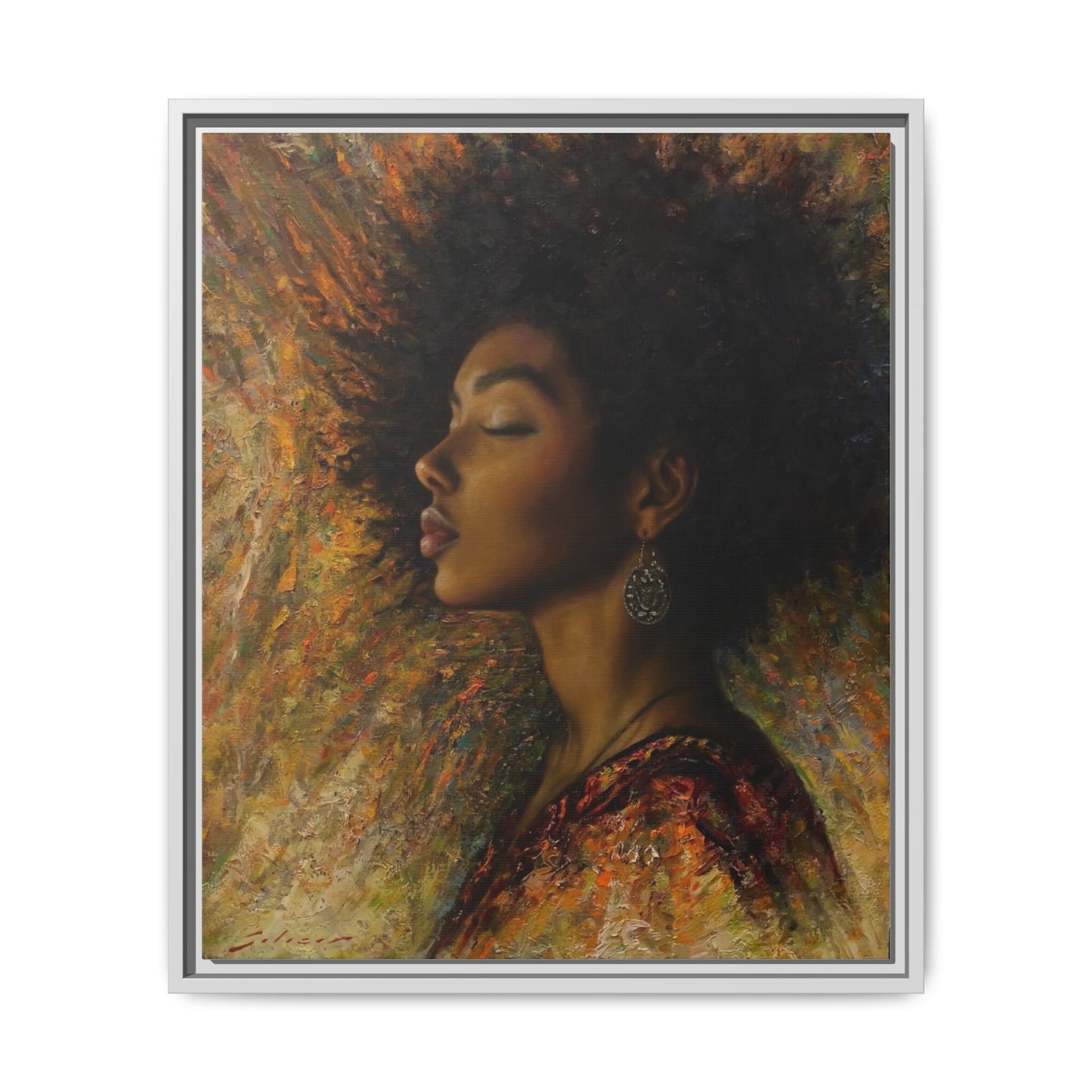 Zuri (Beautiful in Swahili) Canvas Print-Framed