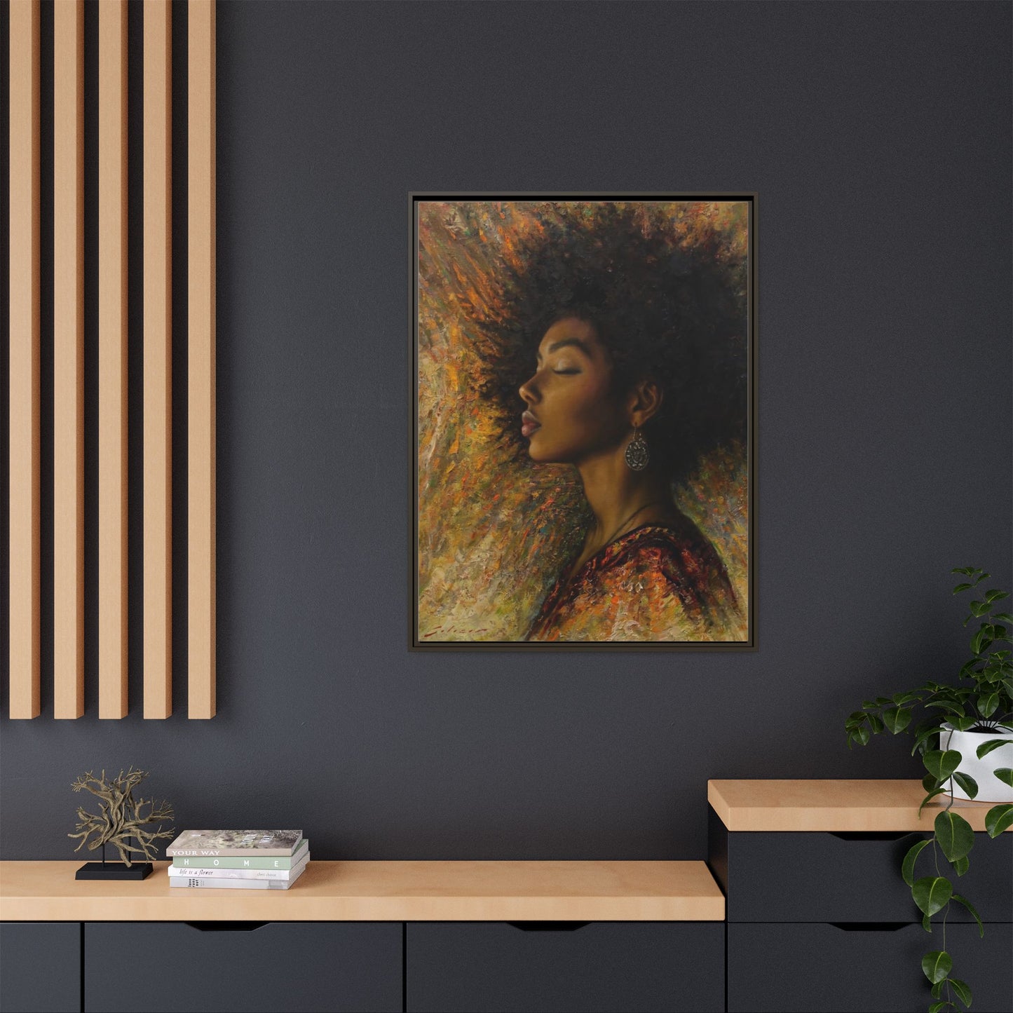 Zuri (Beautiful in Swahili) Canvas Print-Framed