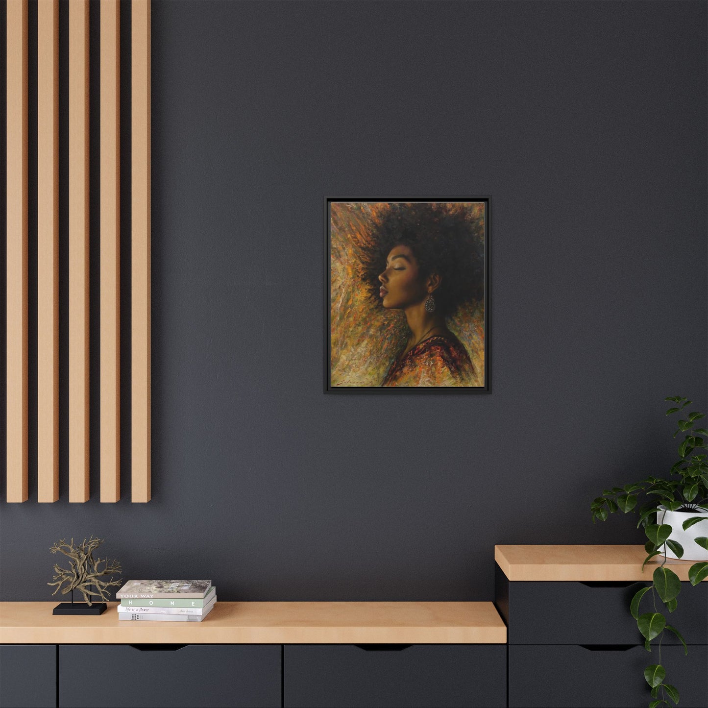 Zuri (Beautiful in Swahili) Canvas Print-Framed