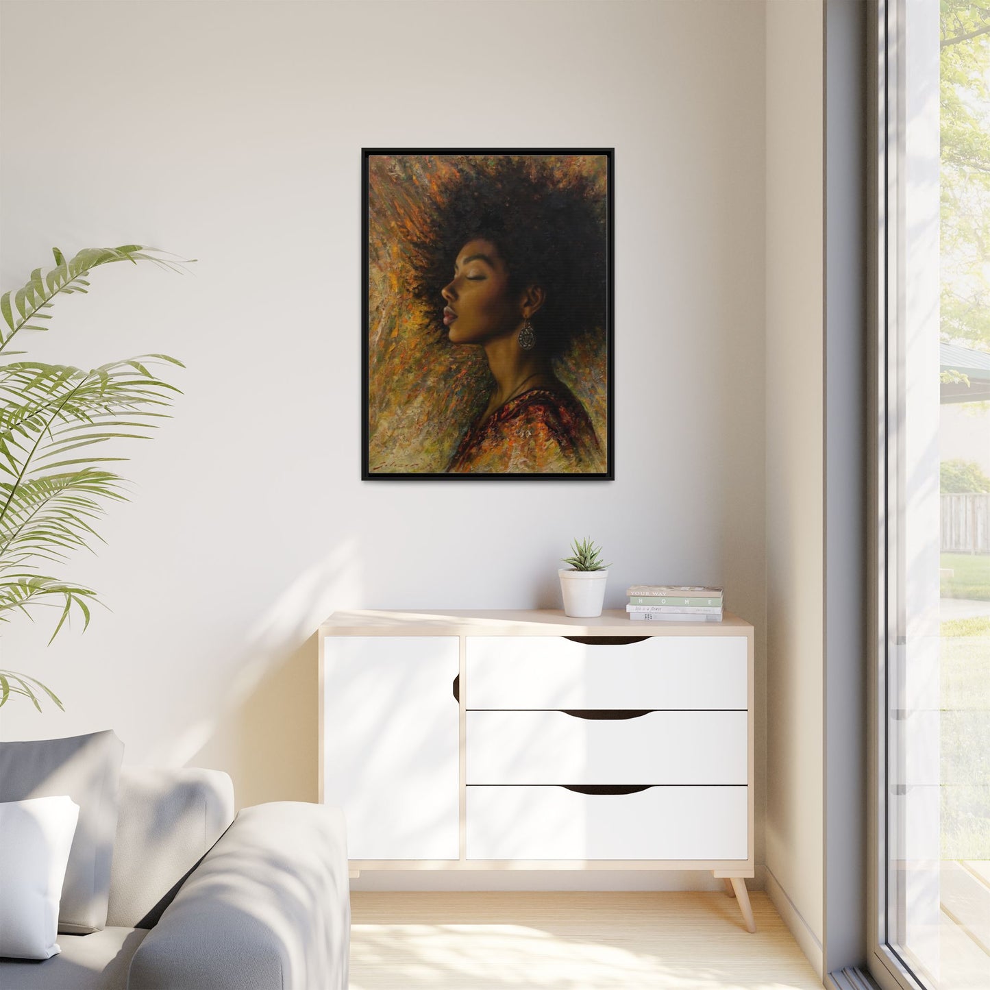 Zuri (Beautiful in Swahili) Canvas Print-Framed