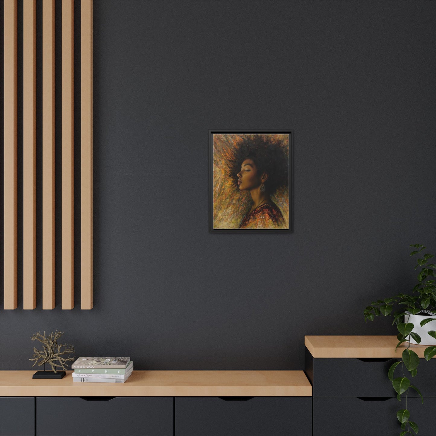 Zuri (Beautiful in Swahili) Canvas Print-Framed