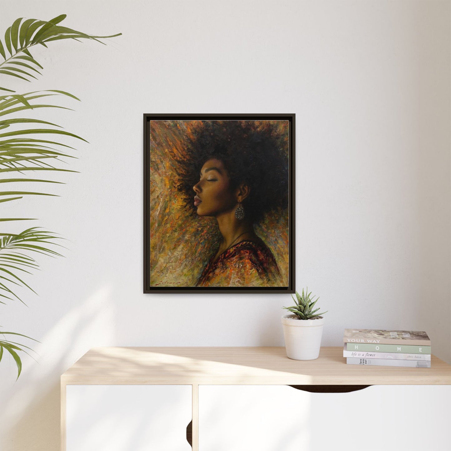 Zuri (Beautiful in Swahili) Canvas Print-Framed