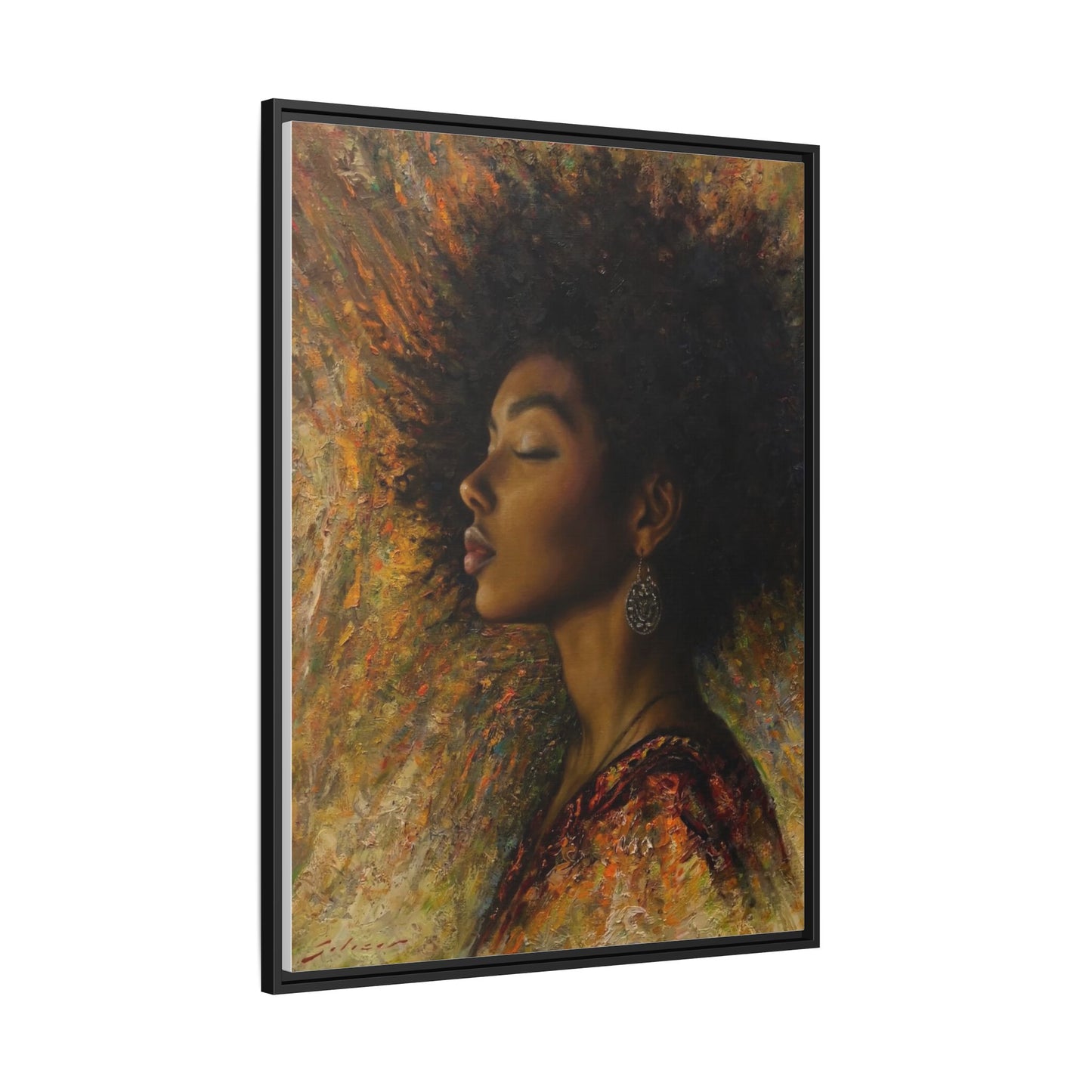 Zuri (Beautiful in Swahili) Canvas Print-Framed