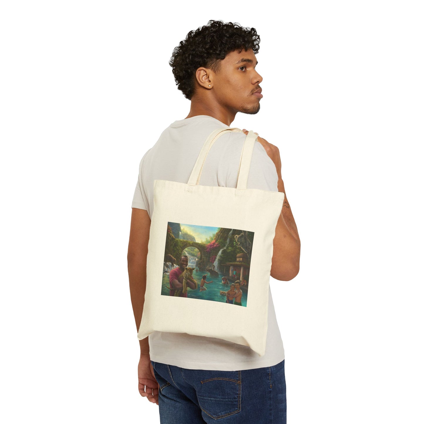 Water Fun-Canvas Tote Bag