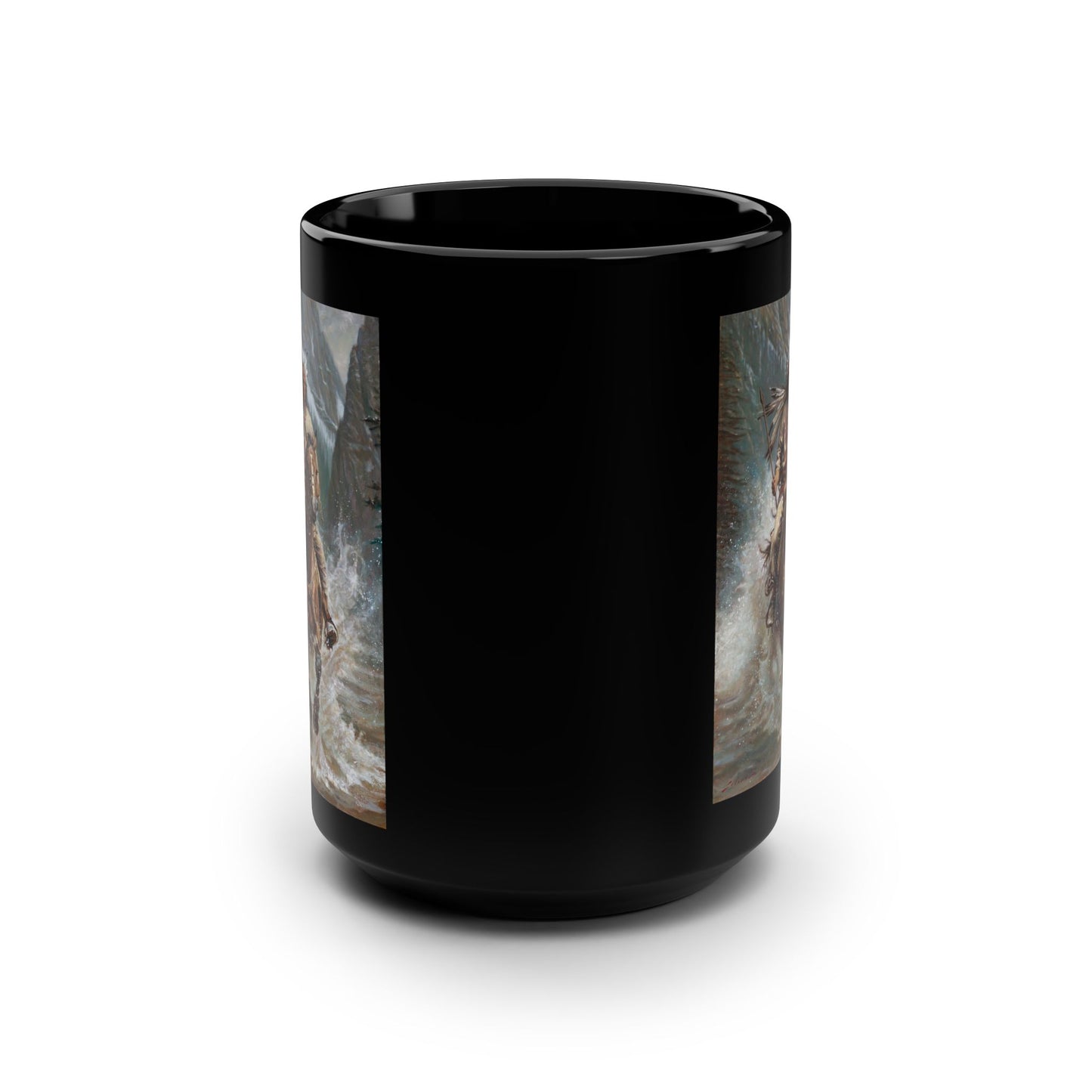 Galloping Over the River - 15oz cup