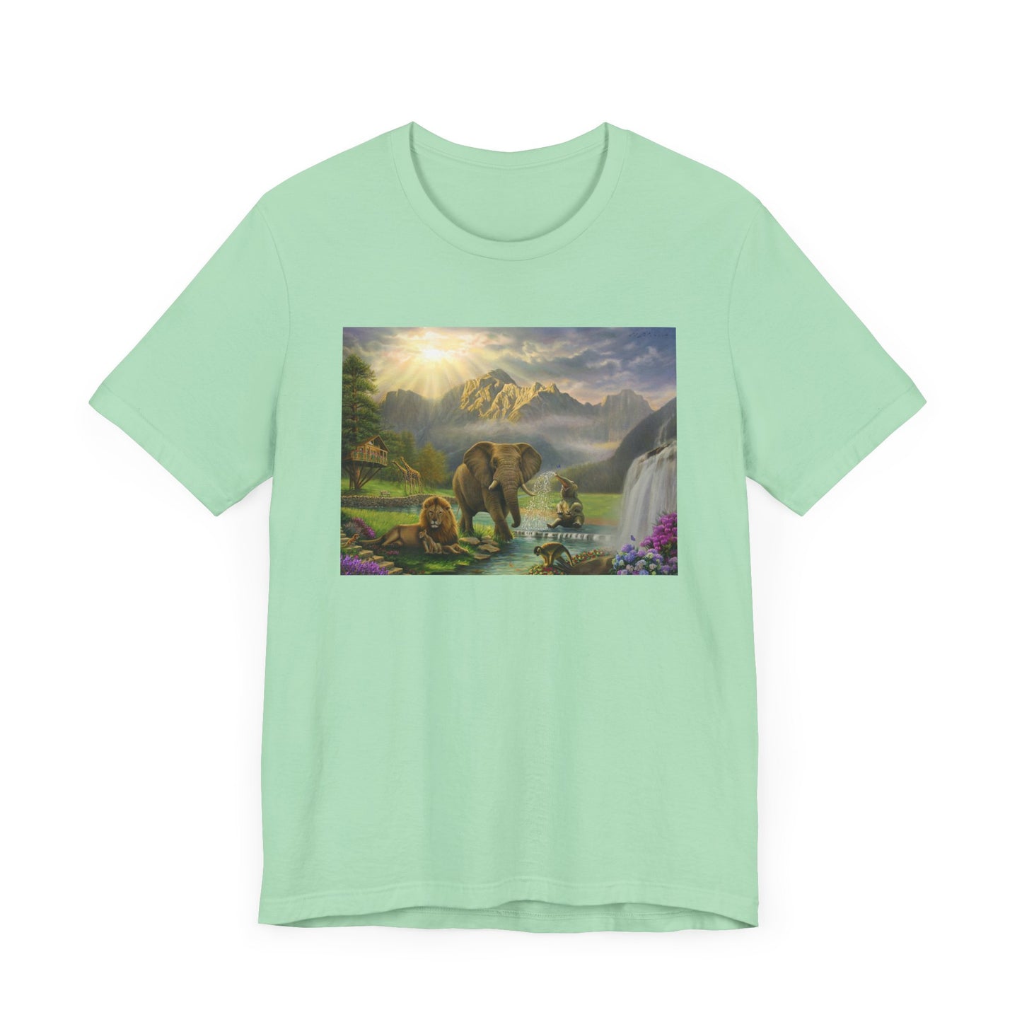 Elephant and Lion Paradise- T Shirt