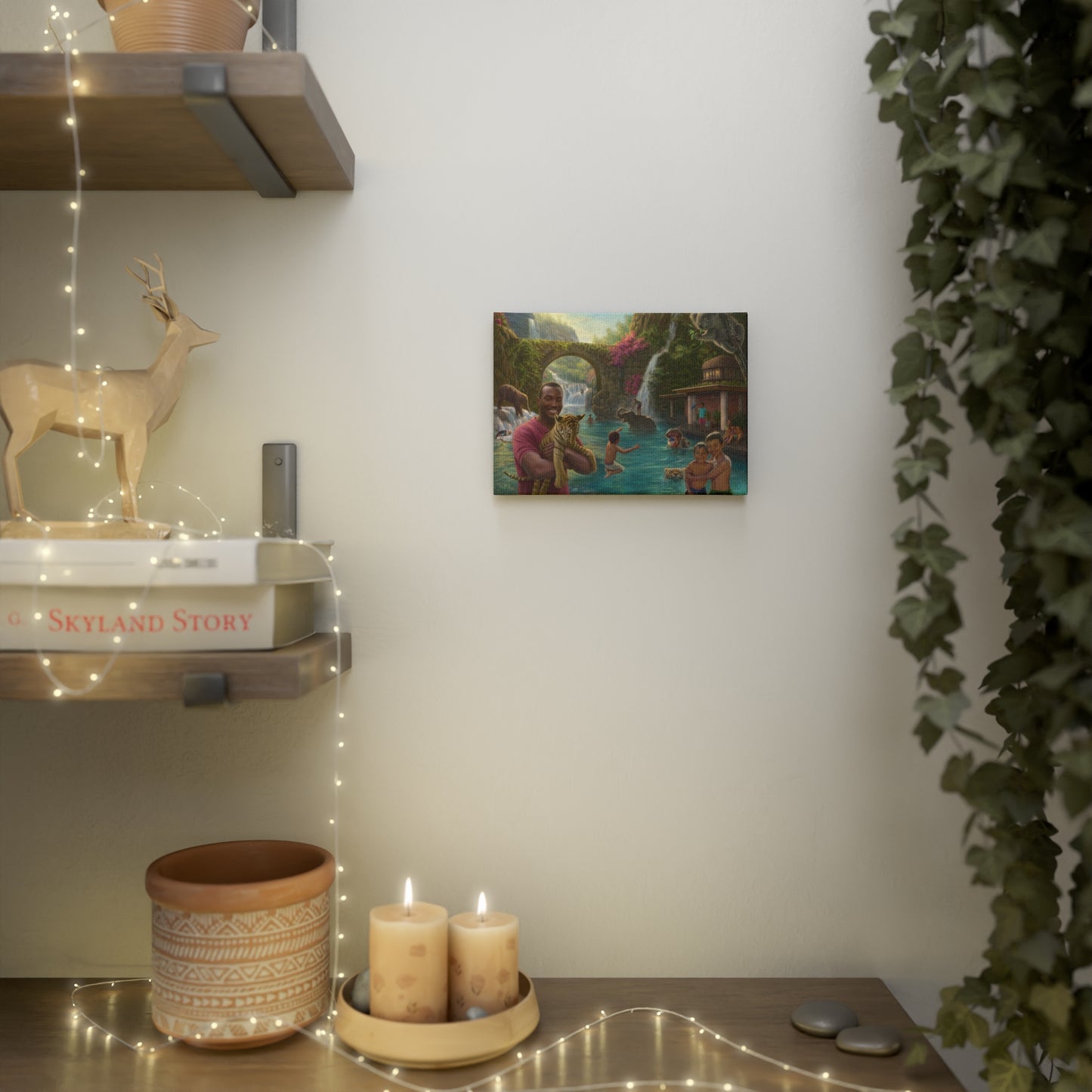 Water Fun- canvas photo tile
