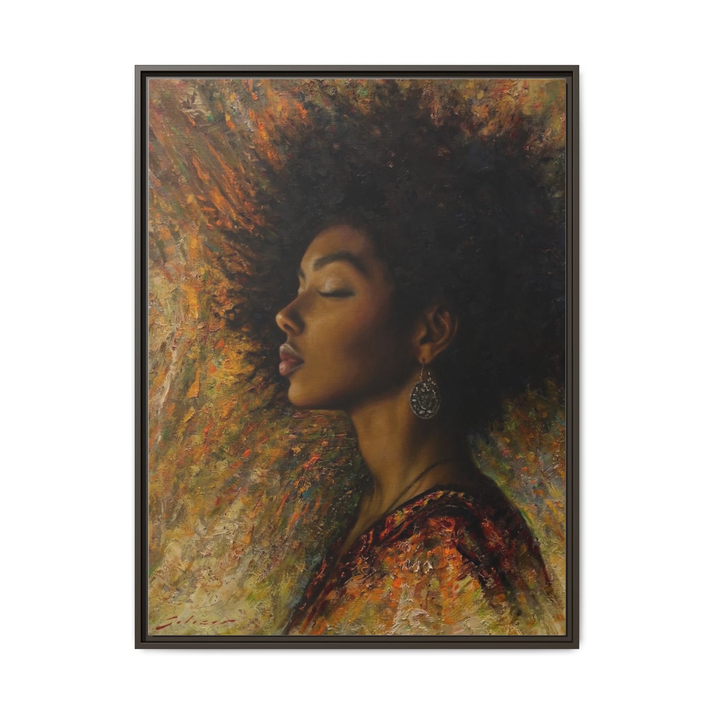 Zuri (Beautiful in Swahili) Canvas Print-Framed