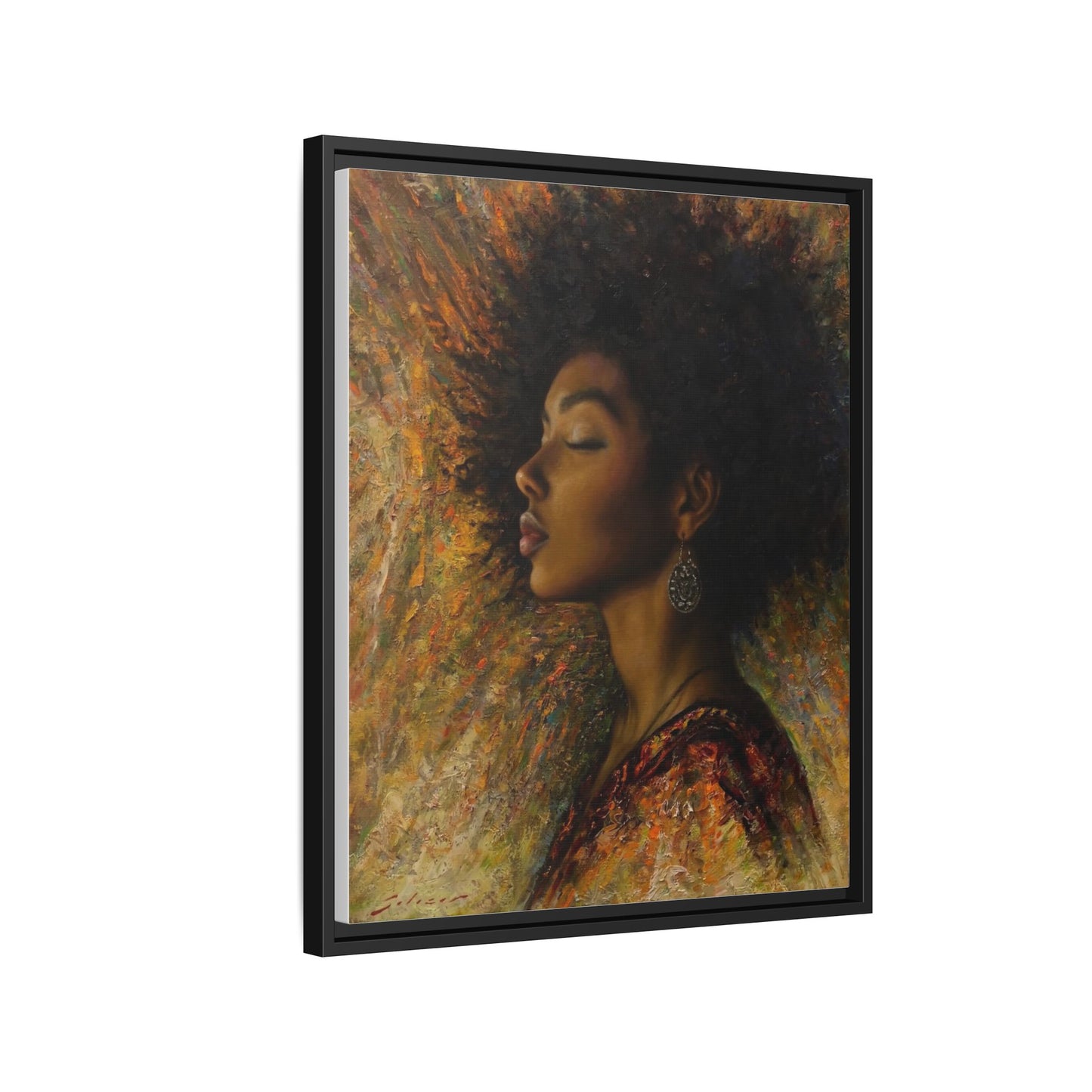 Zuri (Beautiful in Swahili) Canvas Print-Framed