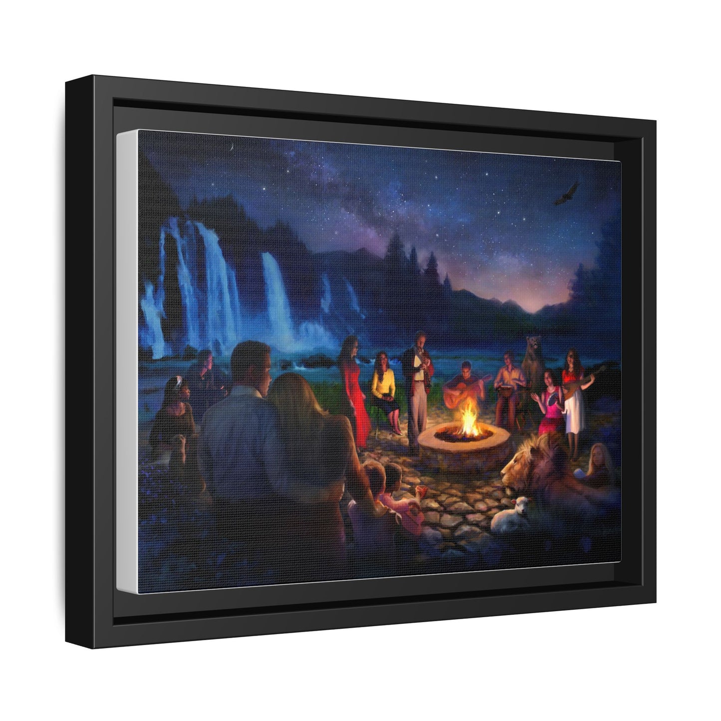 Night Music- Framed canvas print