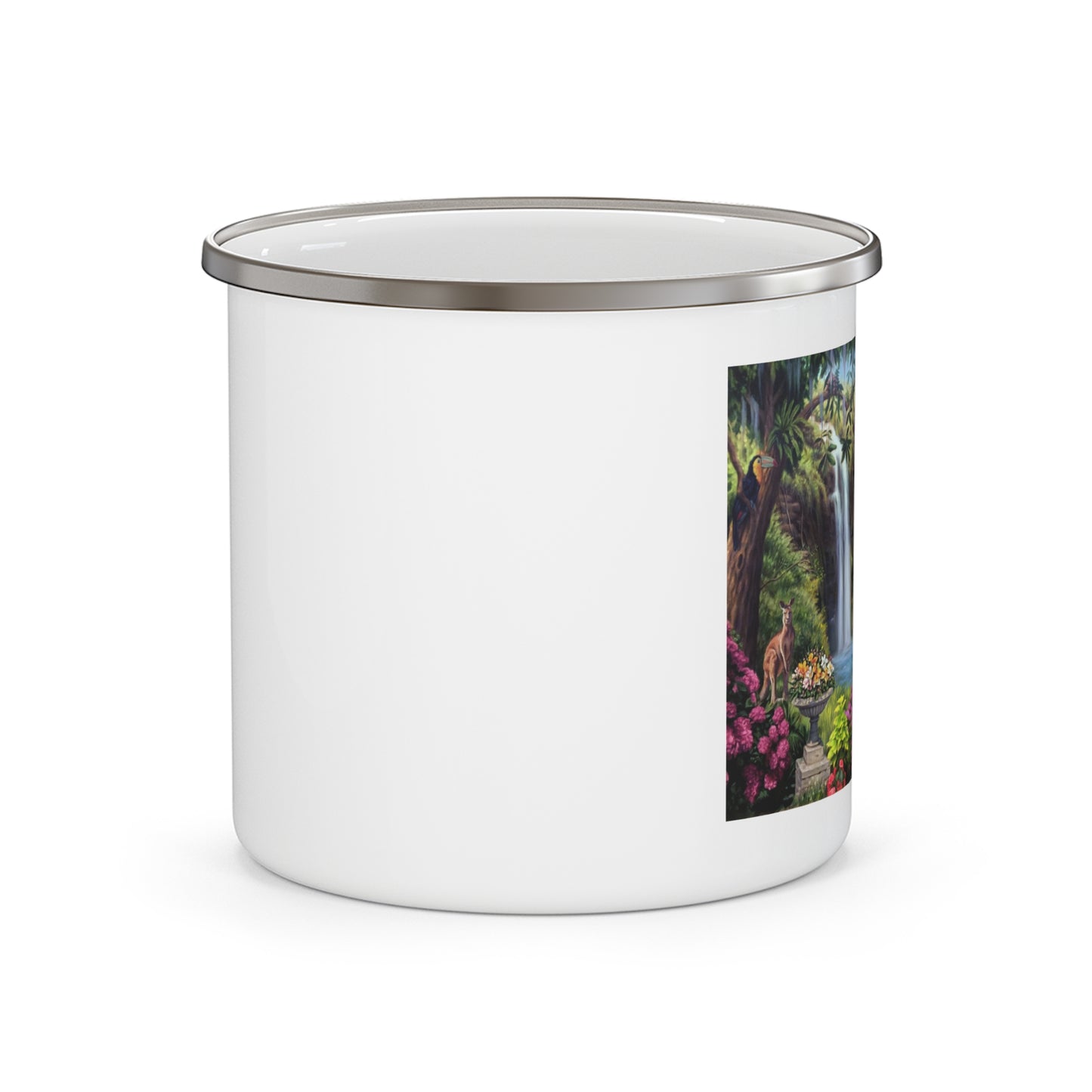 Palms Paradise-Enamel Camping Mug