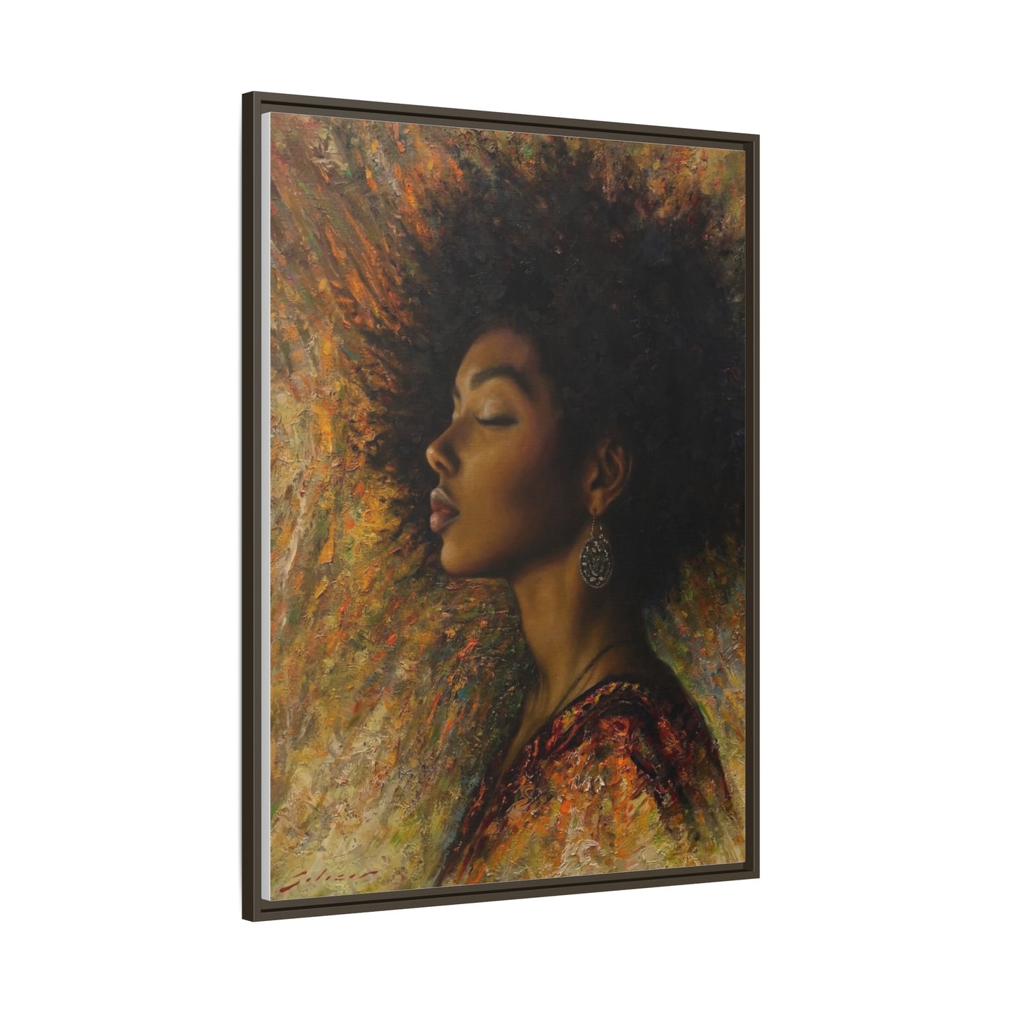 Zuri (Beautiful in Swahili) Canvas Print-Framed
