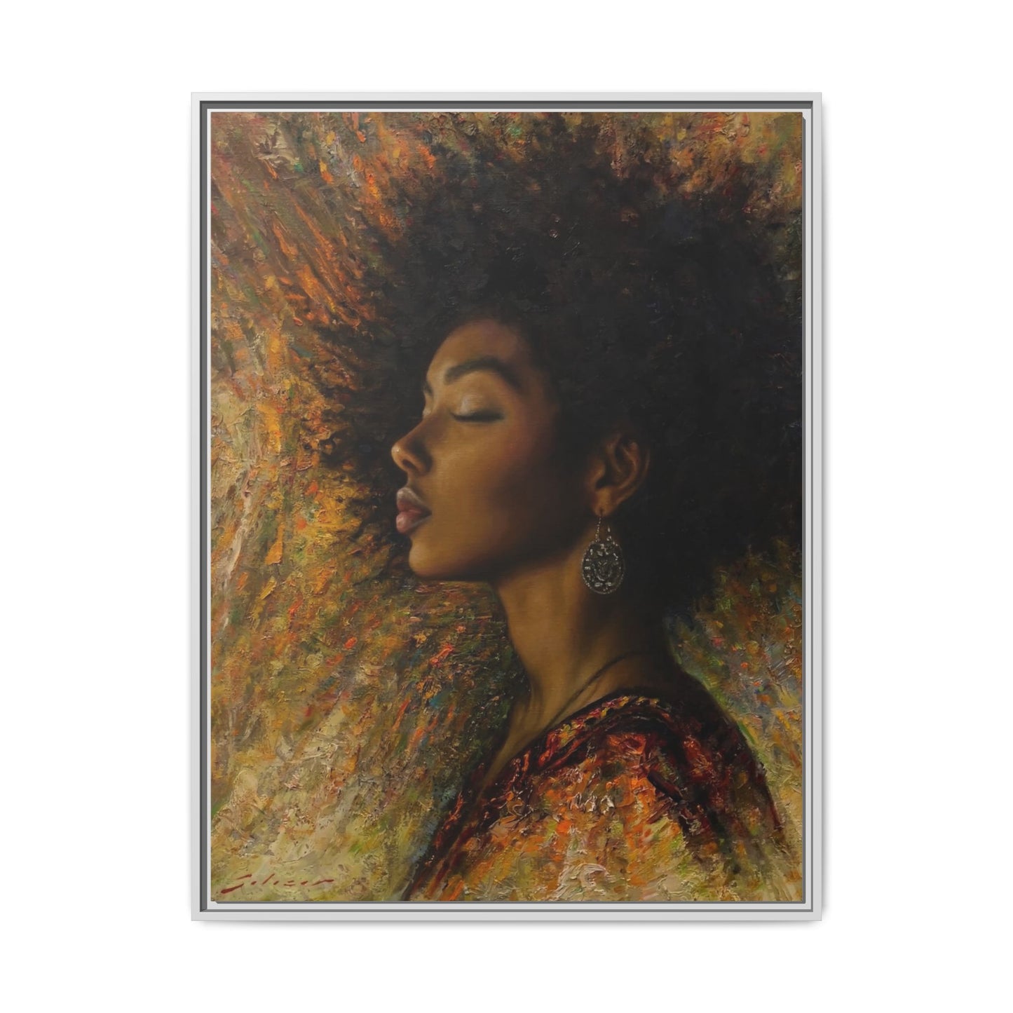 Zuri (Beautiful in Swahili) Canvas Print-Framed