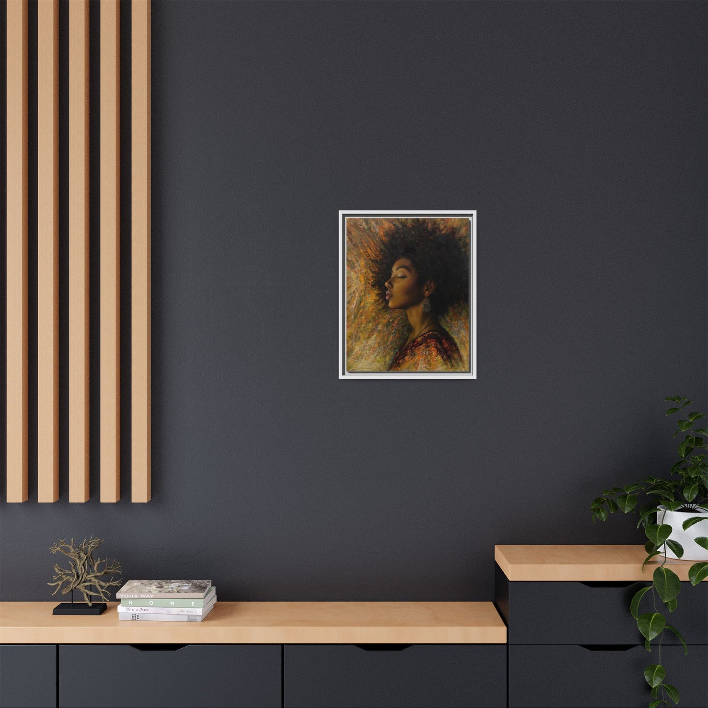 Zuri (Beautiful in Swahili) Canvas Print-Framed
