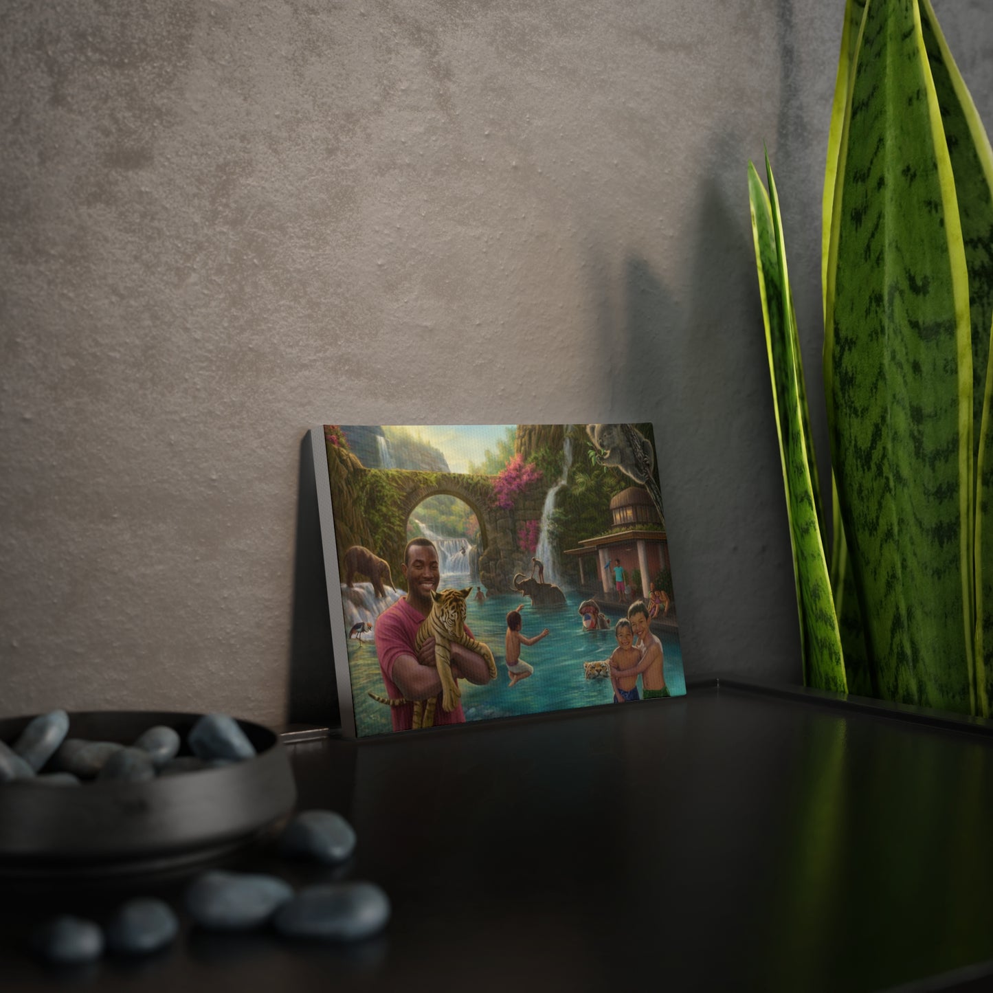 Water Fun- canvas photo tile
