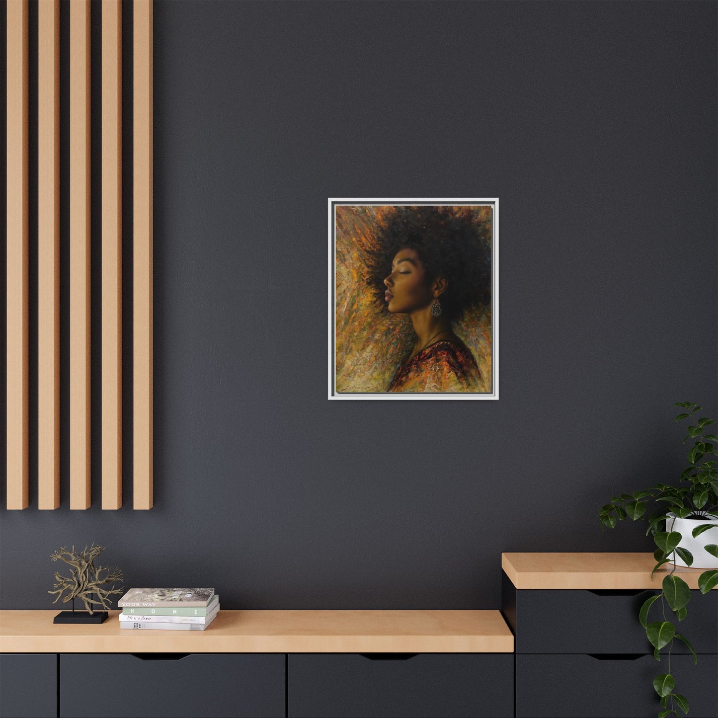 Zuri (Beautiful in Swahili) Canvas Print-Framed