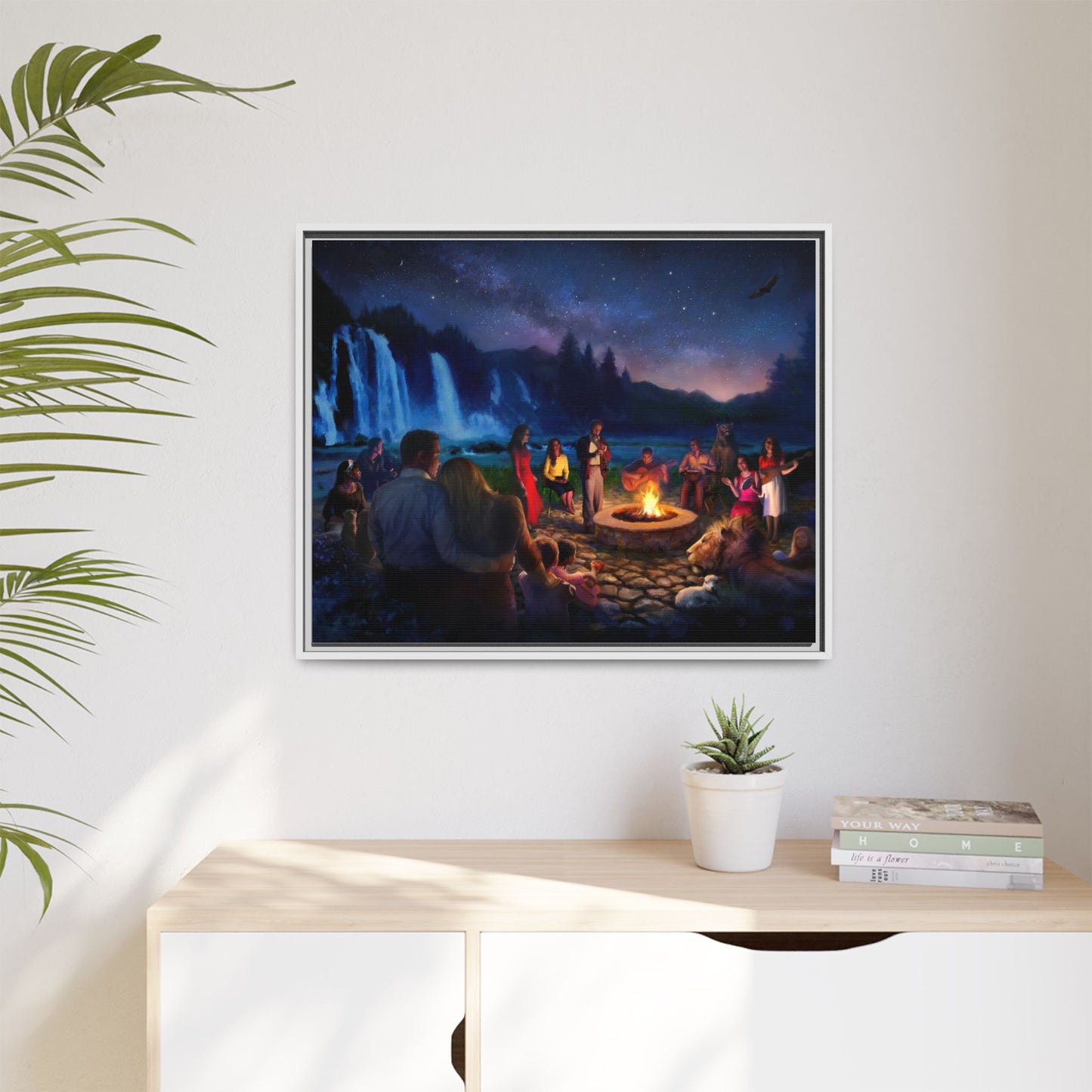 Night Music- Framed canvas print