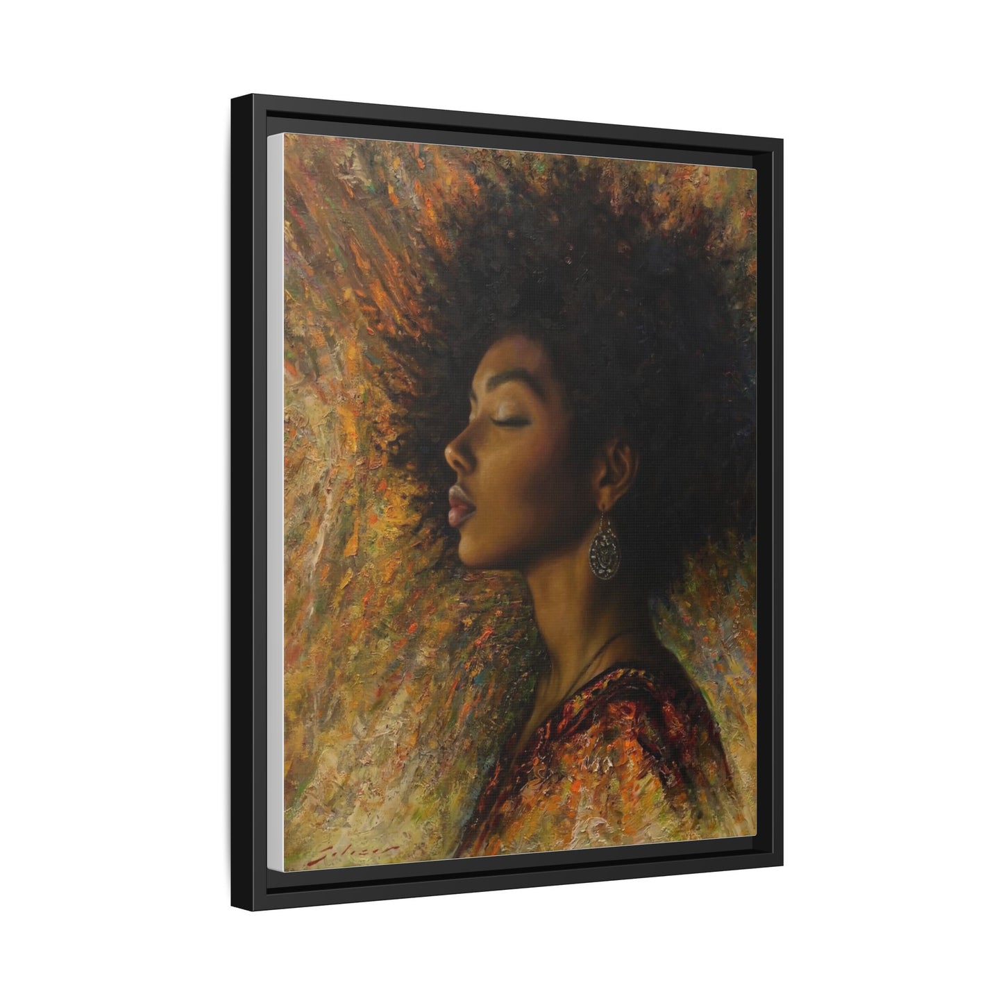 Zuri (Beautiful in Swahili) Canvas Print-Framed