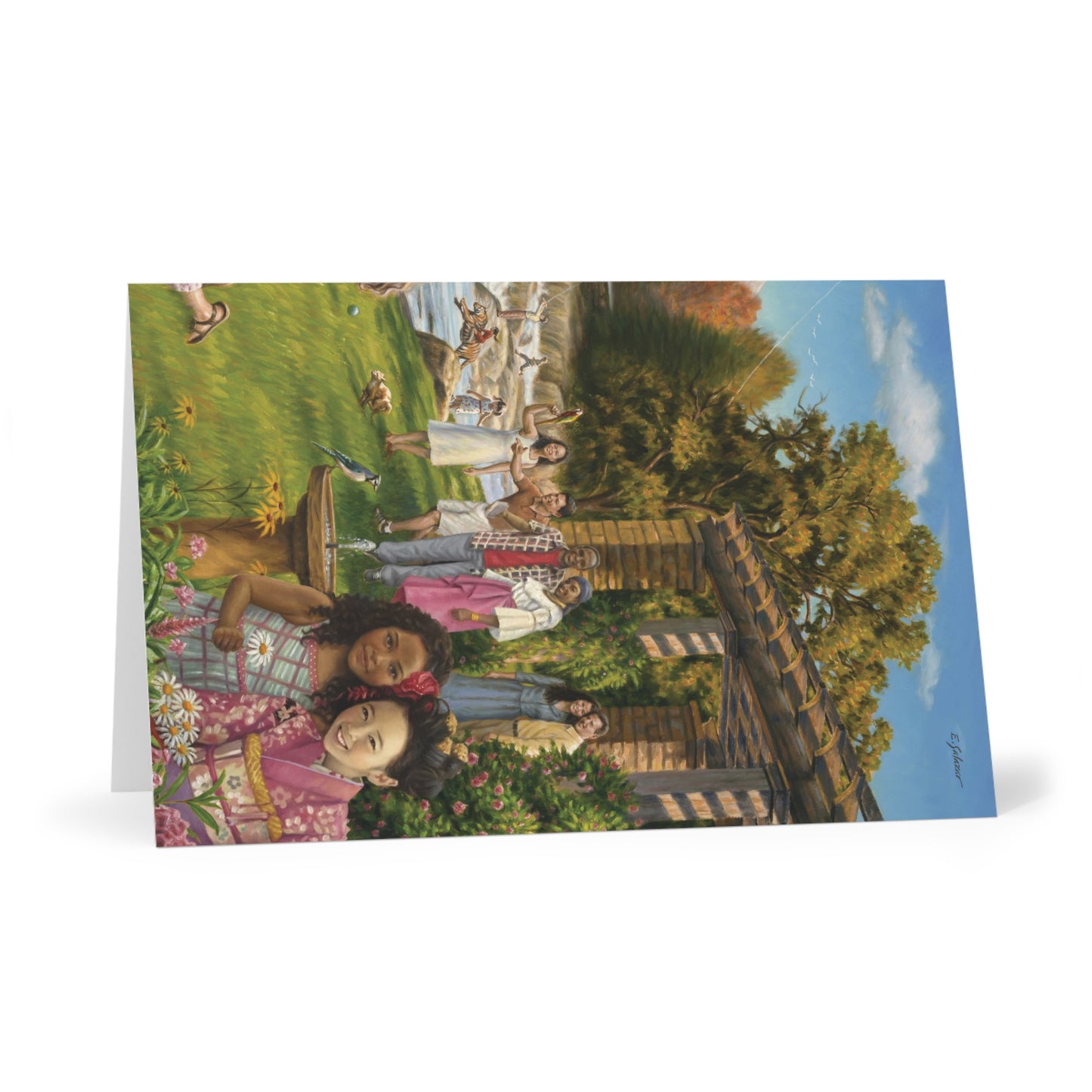 Children In Paradise-Greeting Cards Set - 7 Unique Designs for Special Occasions