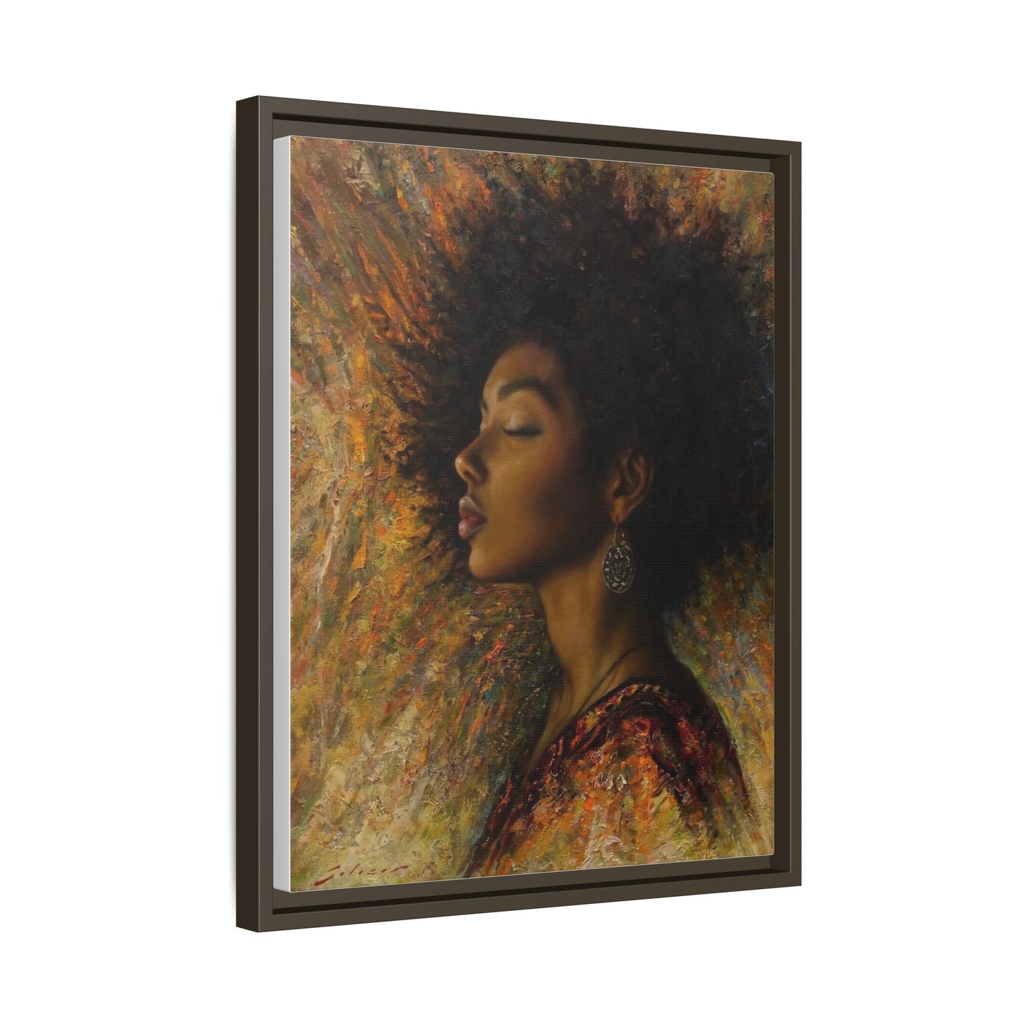 Zuri (Beautiful in Swahili) Canvas Print-Framed