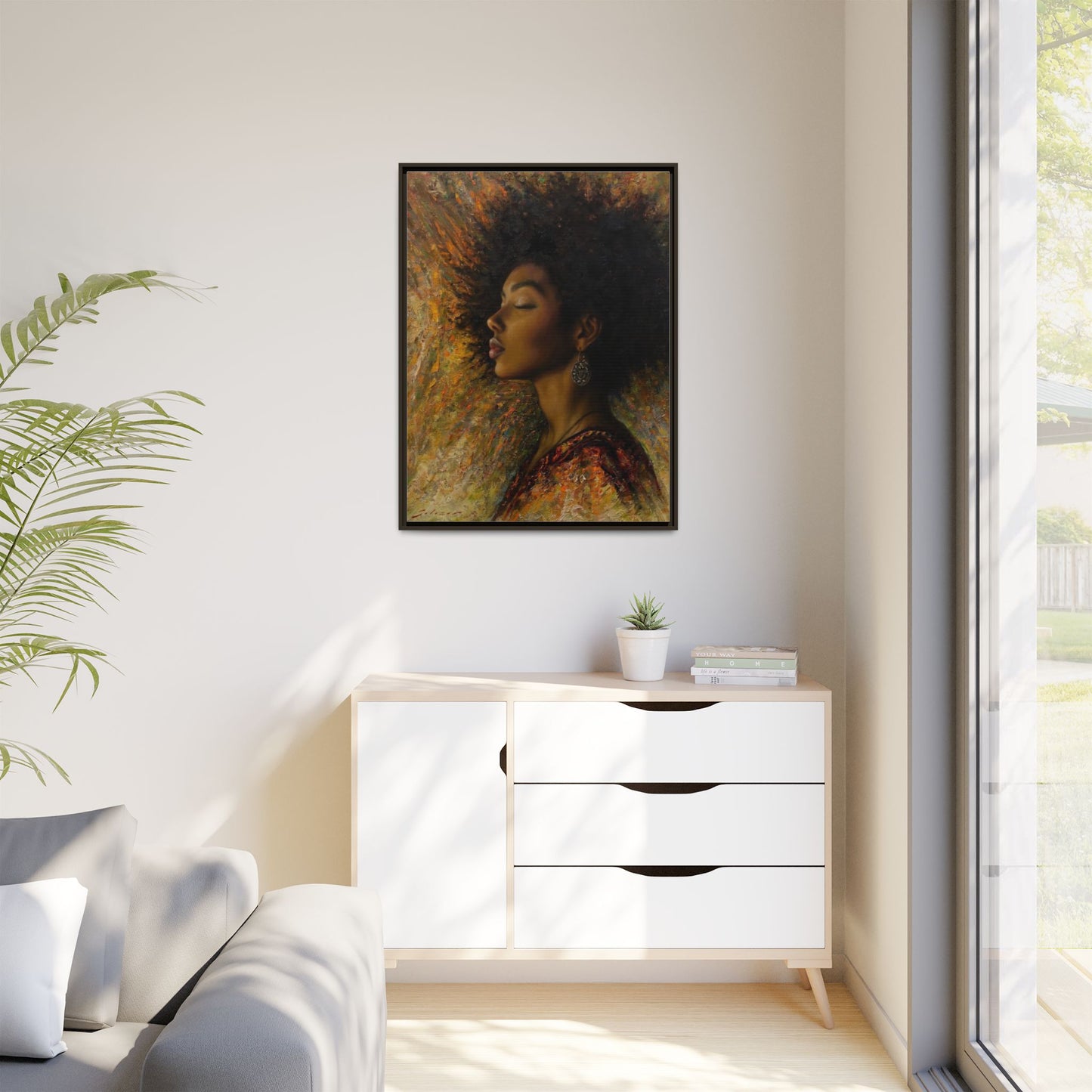 Zuri (Beautiful in Swahili) Canvas Print-Framed