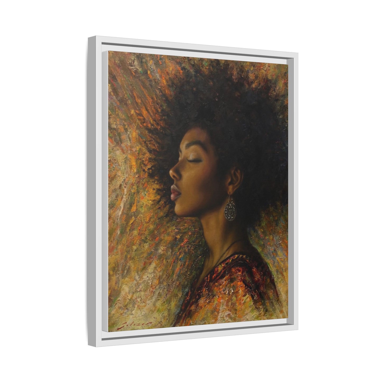 Zuri (Beautiful in Swahili) Canvas Print-Framed