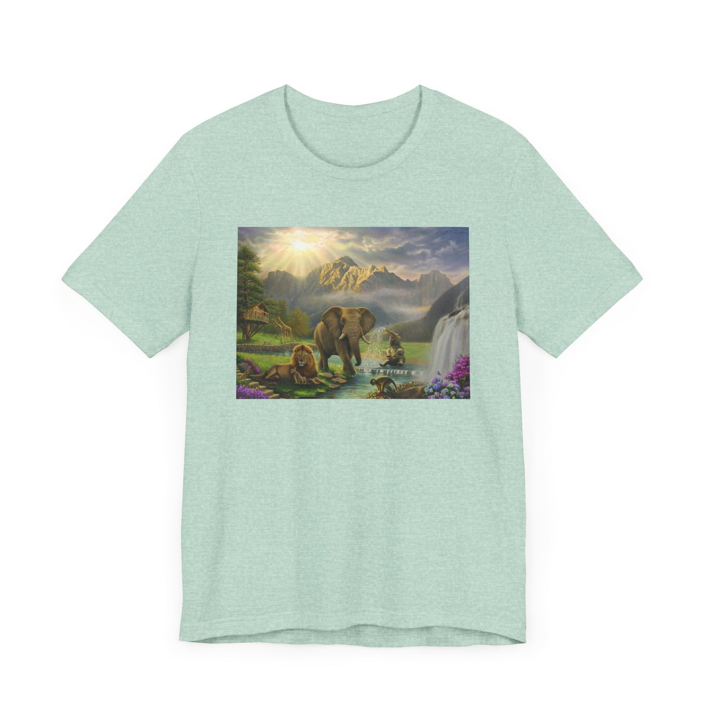 Elephant and Lion Paradise- T Shirt
