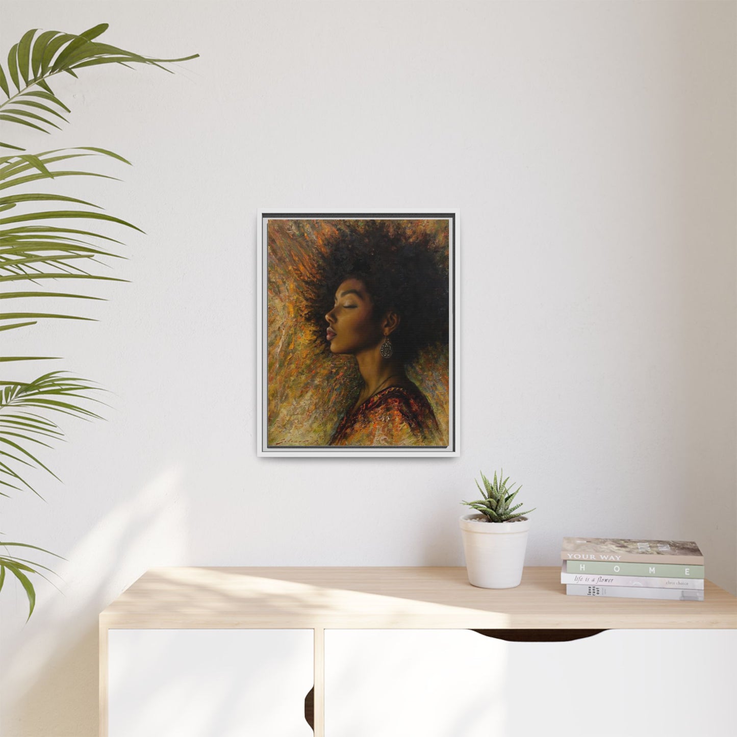 Zuri (Beautiful in Swahili) Canvas Print-Framed
