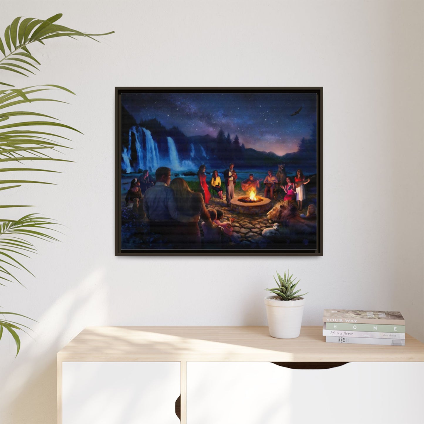 Night Music- Framed canvas print