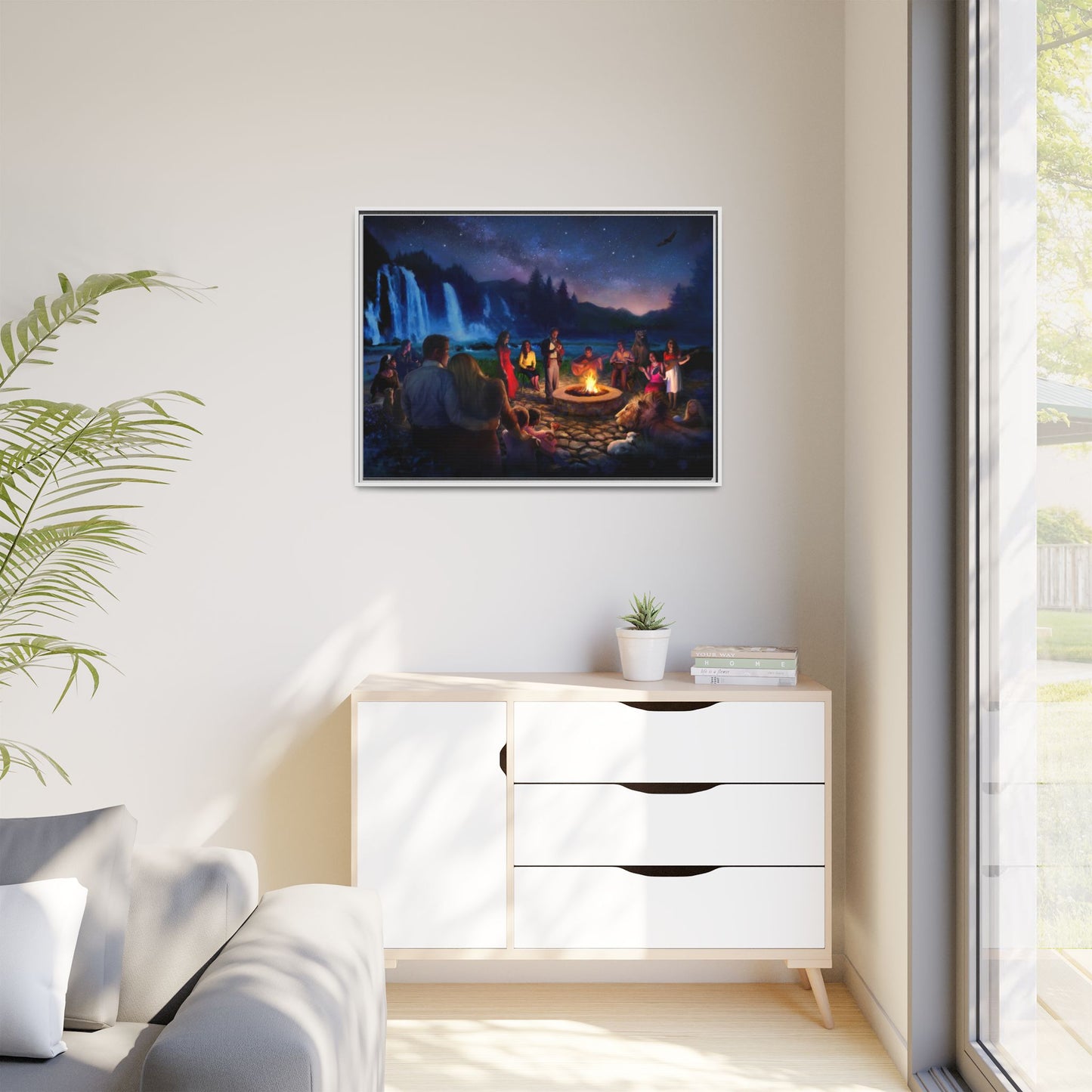 Night Music- Framed canvas print