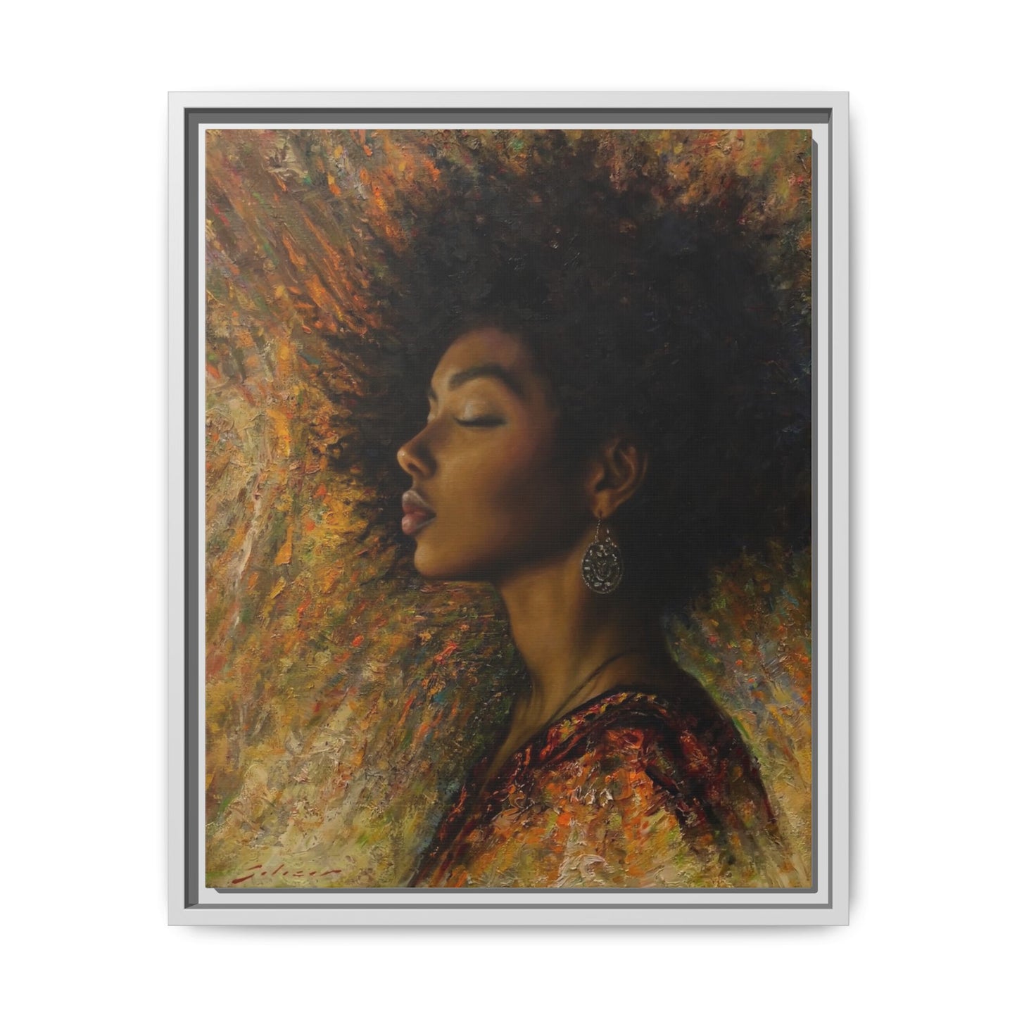 Zuri (Beautiful in Swahili) Canvas Print-Framed
