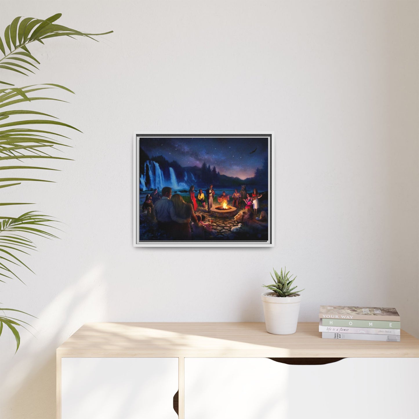 Night Music- Framed canvas print