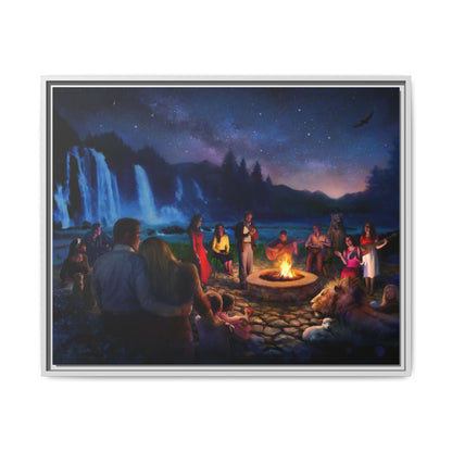 Night Music- Framed canvas print