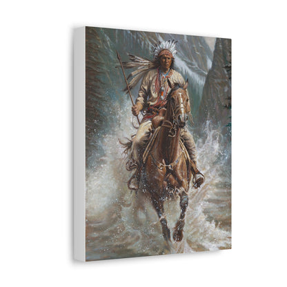 Galloping Over the River- Canvas Print