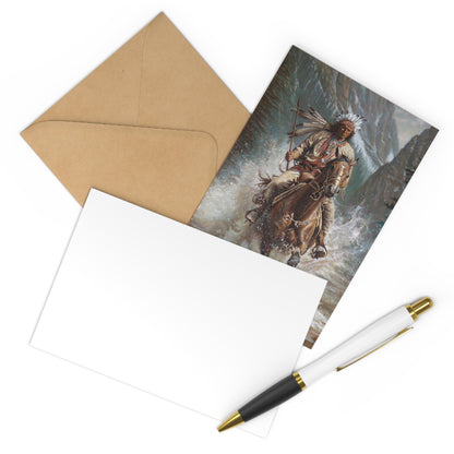 Native American Spirit Postcards Set (7 pcs) - Artful Collectibles for Cultural Celebrations