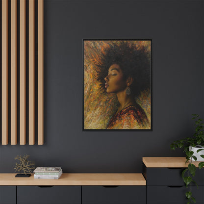 Zuri (Beautiful in Swahili) Canvas Print-Framed