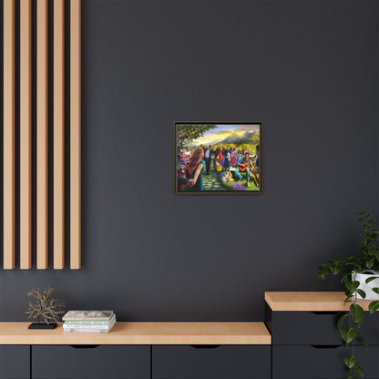 Let There Be Music! Matte Canvas, Framed (Multi-color)